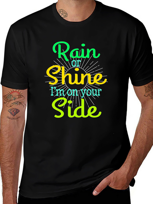 Rain or Shine Graphic Tee - Mens Black T-Shirt