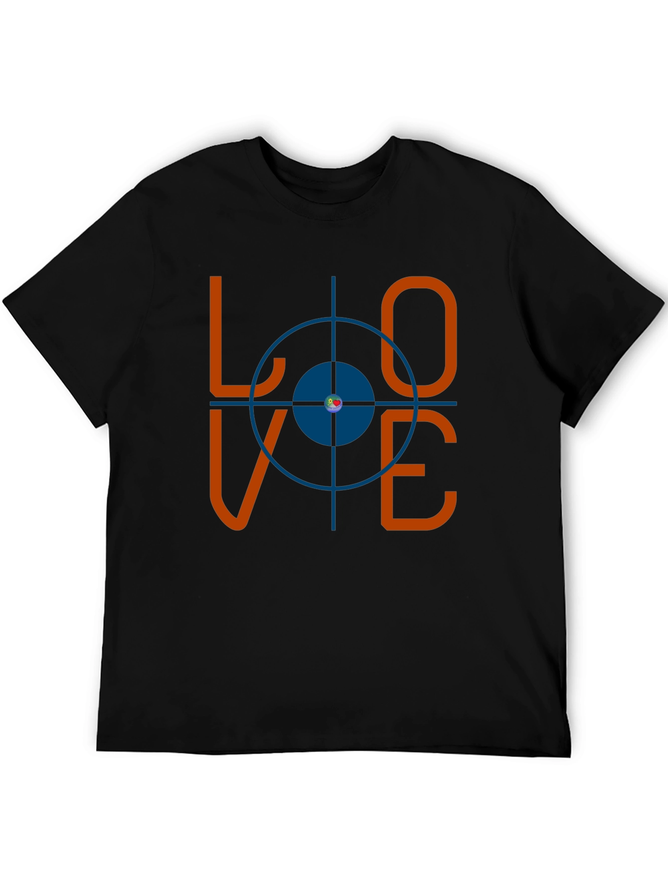 Love Target Graphic Tee - Mens Black T-Shirt