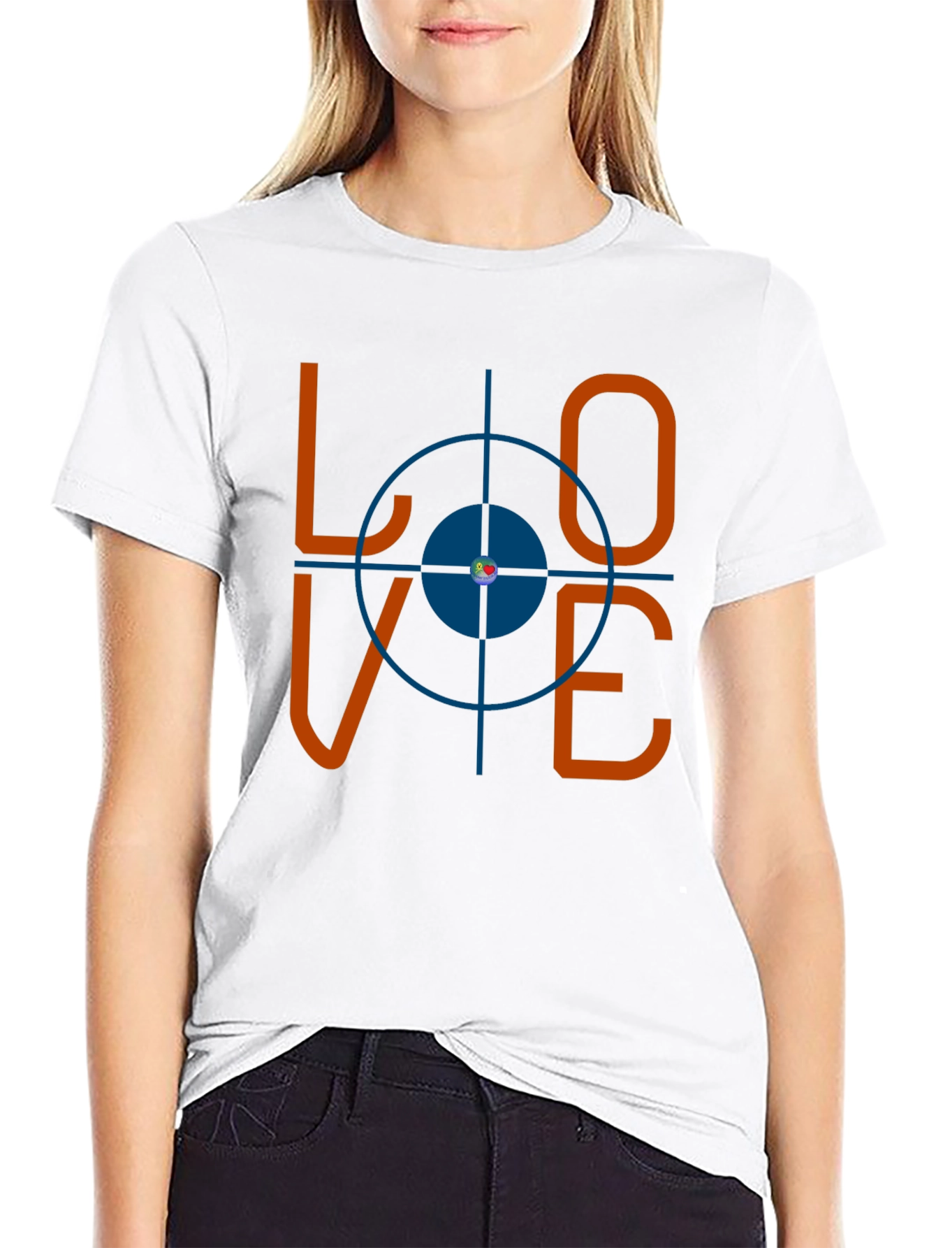 Love Target Graphic Tee - Mens Black T-Shirt