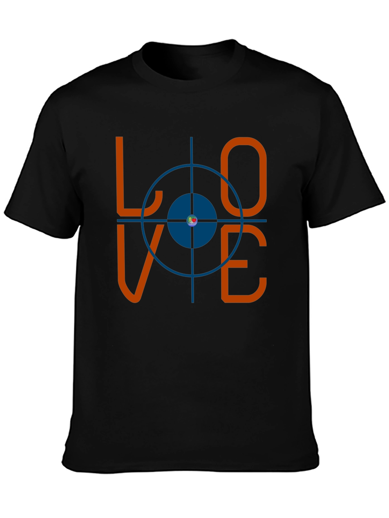 Love Target Graphic Tee - Mens Black T-Shirt