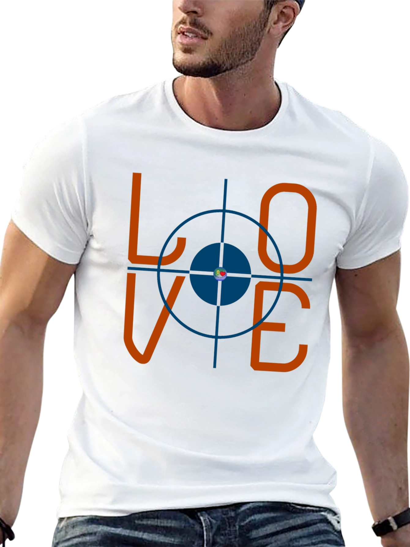 Love Target Graphic Tee - Mens Black T-Shirt