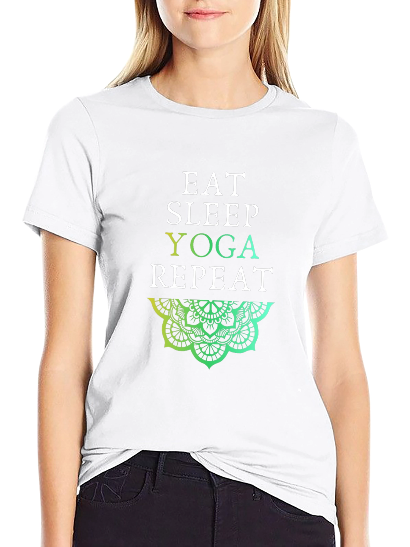 Eat Sleep Yoga Repeat T-Shirt