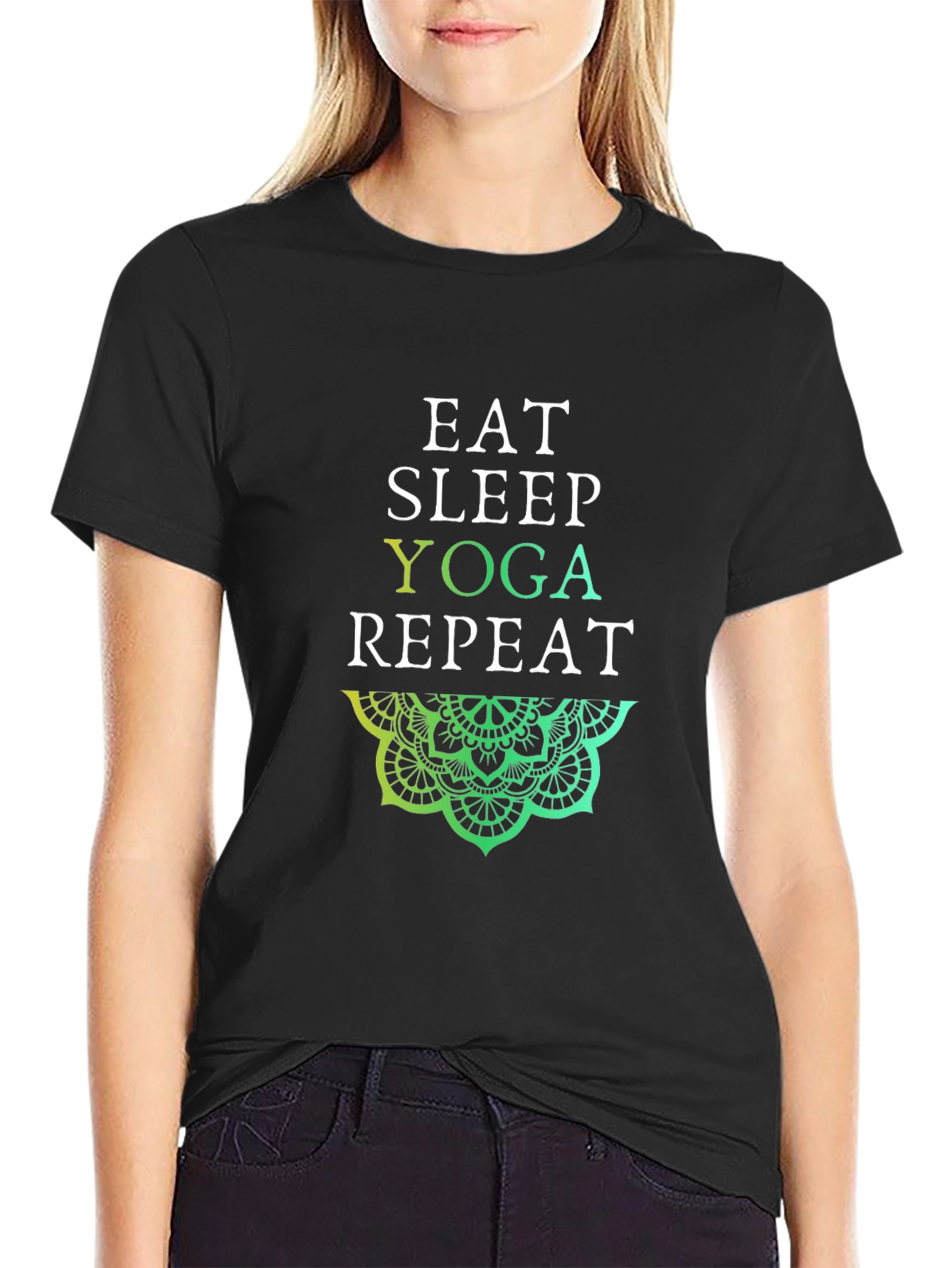 Eat Sleep Yoga Repeat T-Shirt