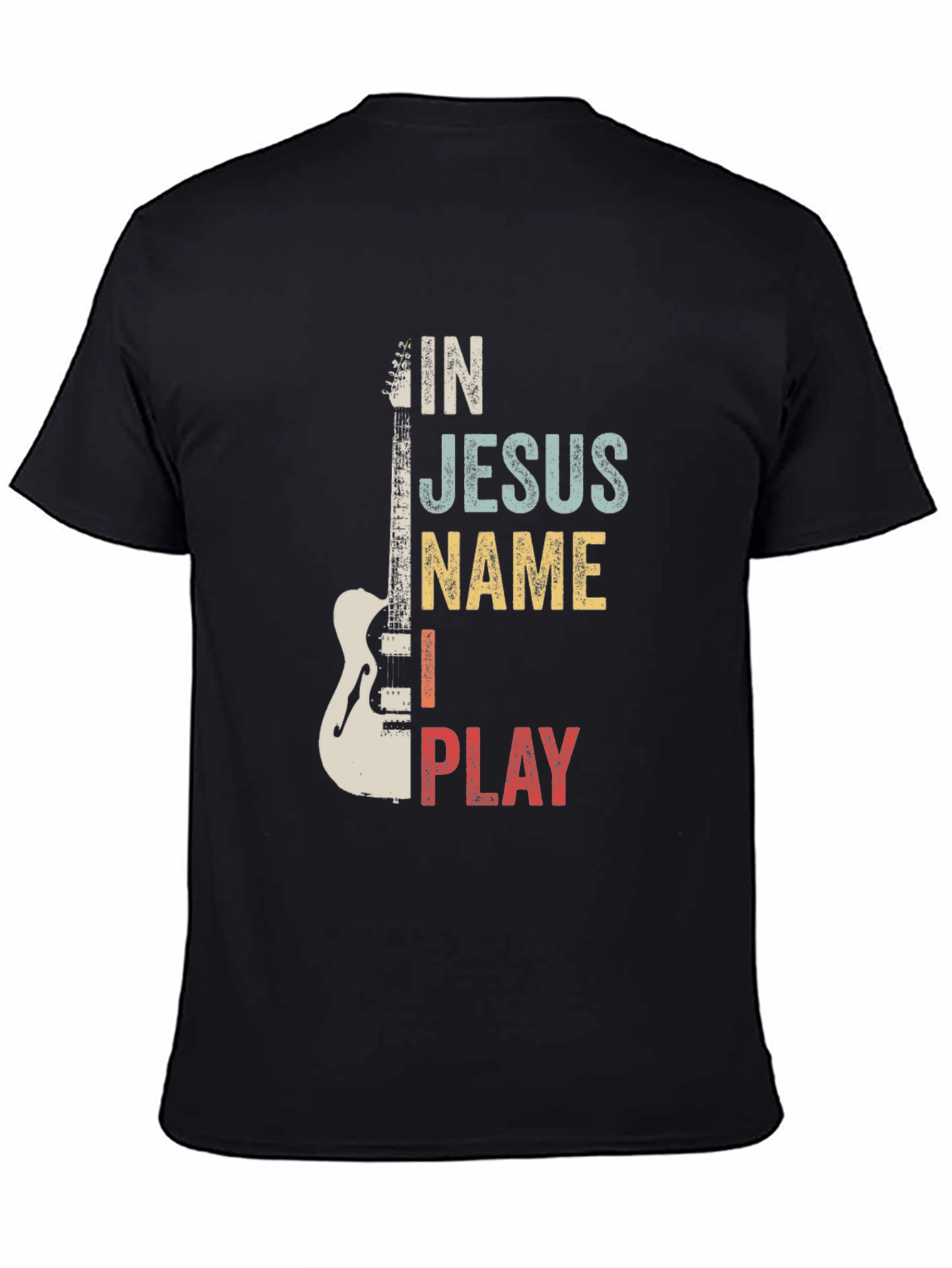 In Jesus Name I Play Guitar T-Shirt