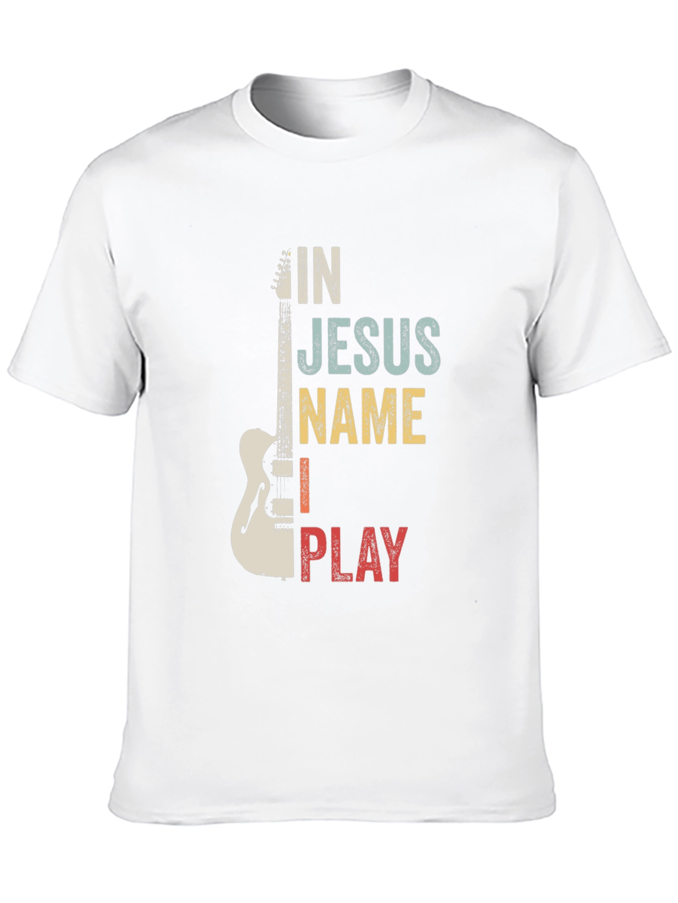 In Jesus Name I Play Guitar T-Shirt
