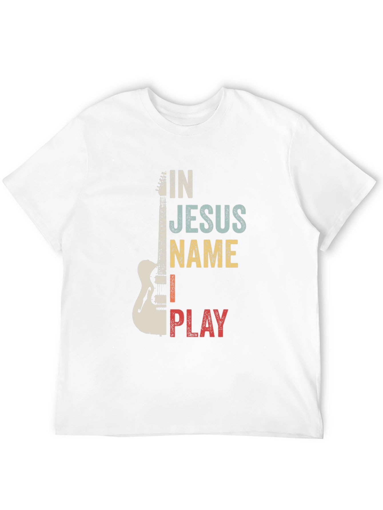 In Jesus Name I Play Guitar T-Shirt