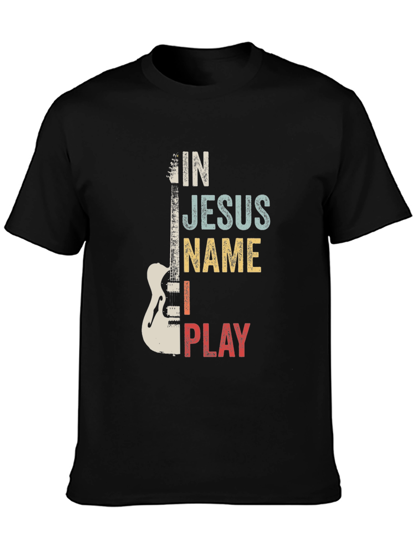 In Jesus Name I Play Guitar T-Shirt