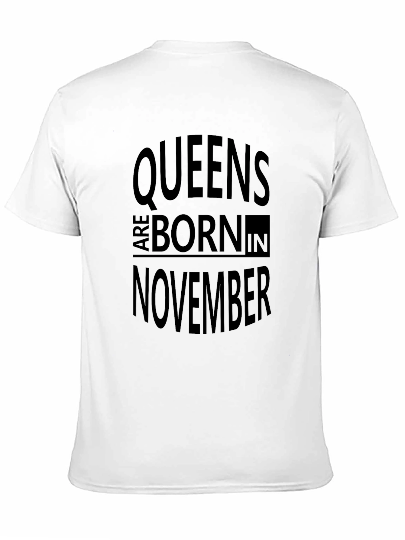 Queens Born in November Black T-Shirt