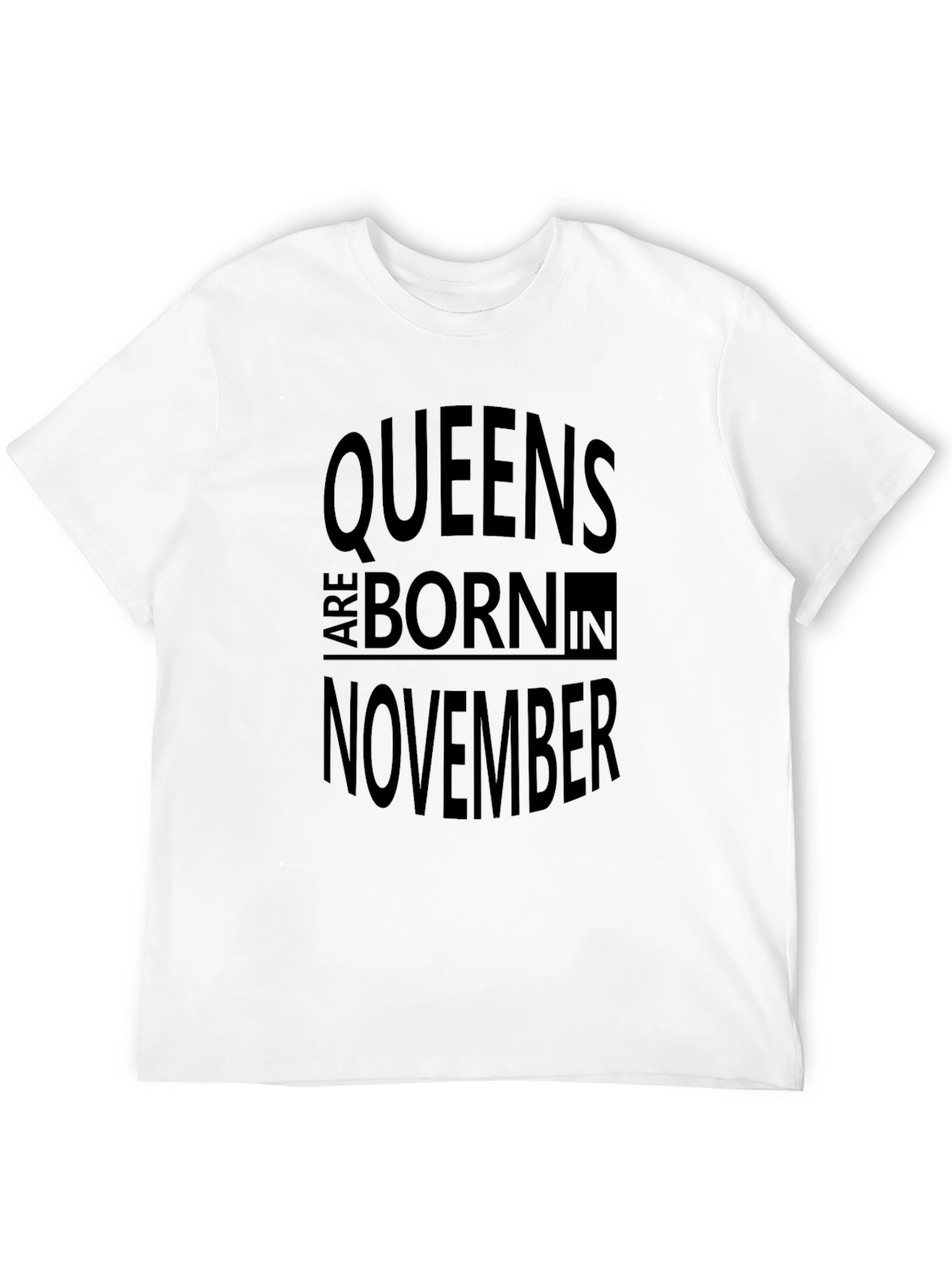 Queens Born in November Black T-Shirt
