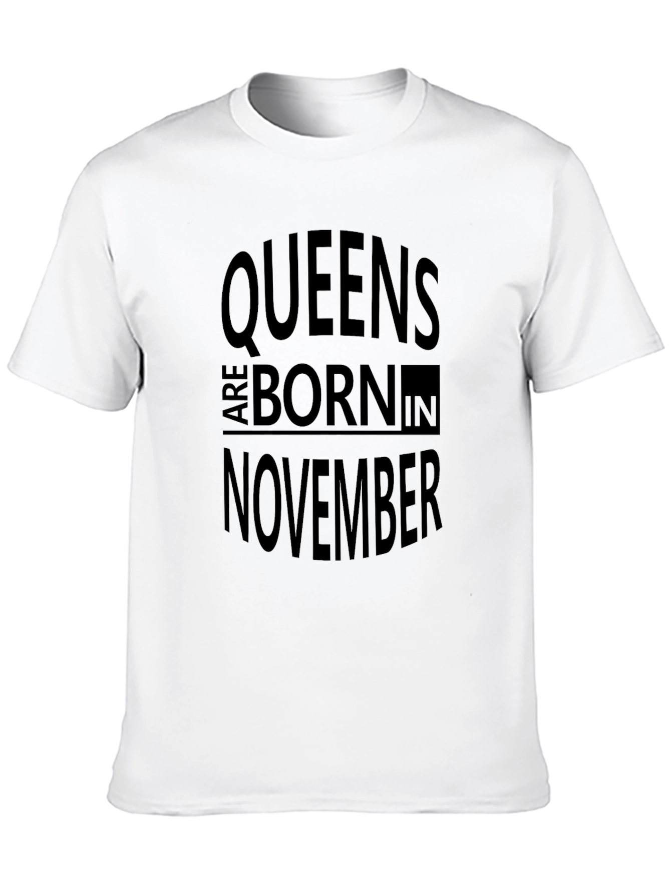 Queens Born in November Black T-Shirt