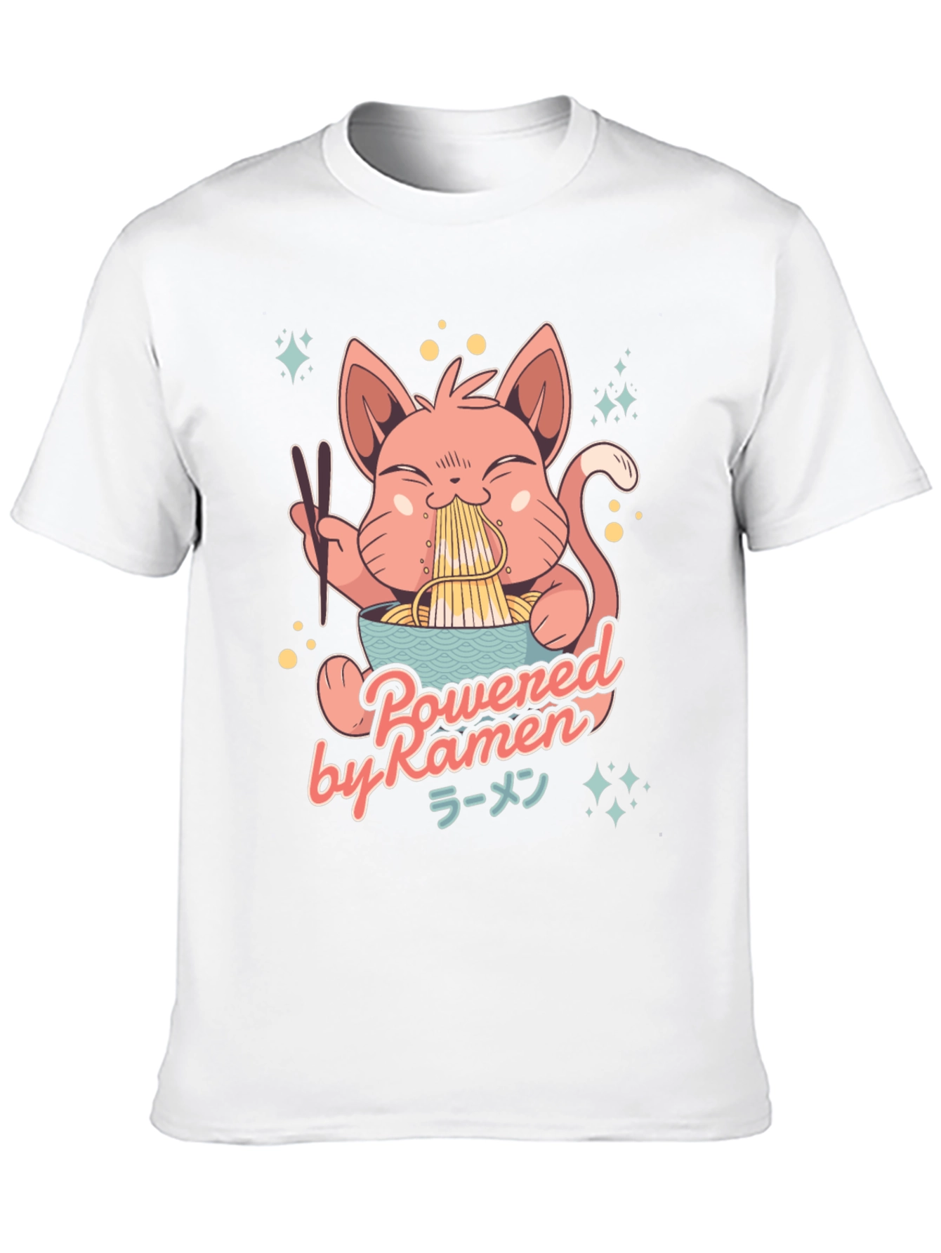 Ramen Cat Graphic T-Shirt