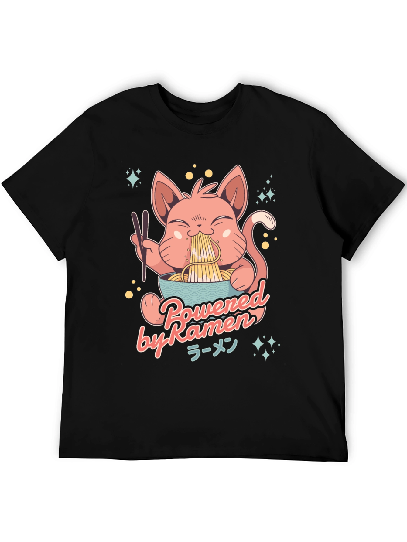 Ramen Cat Graphic T-Shirt