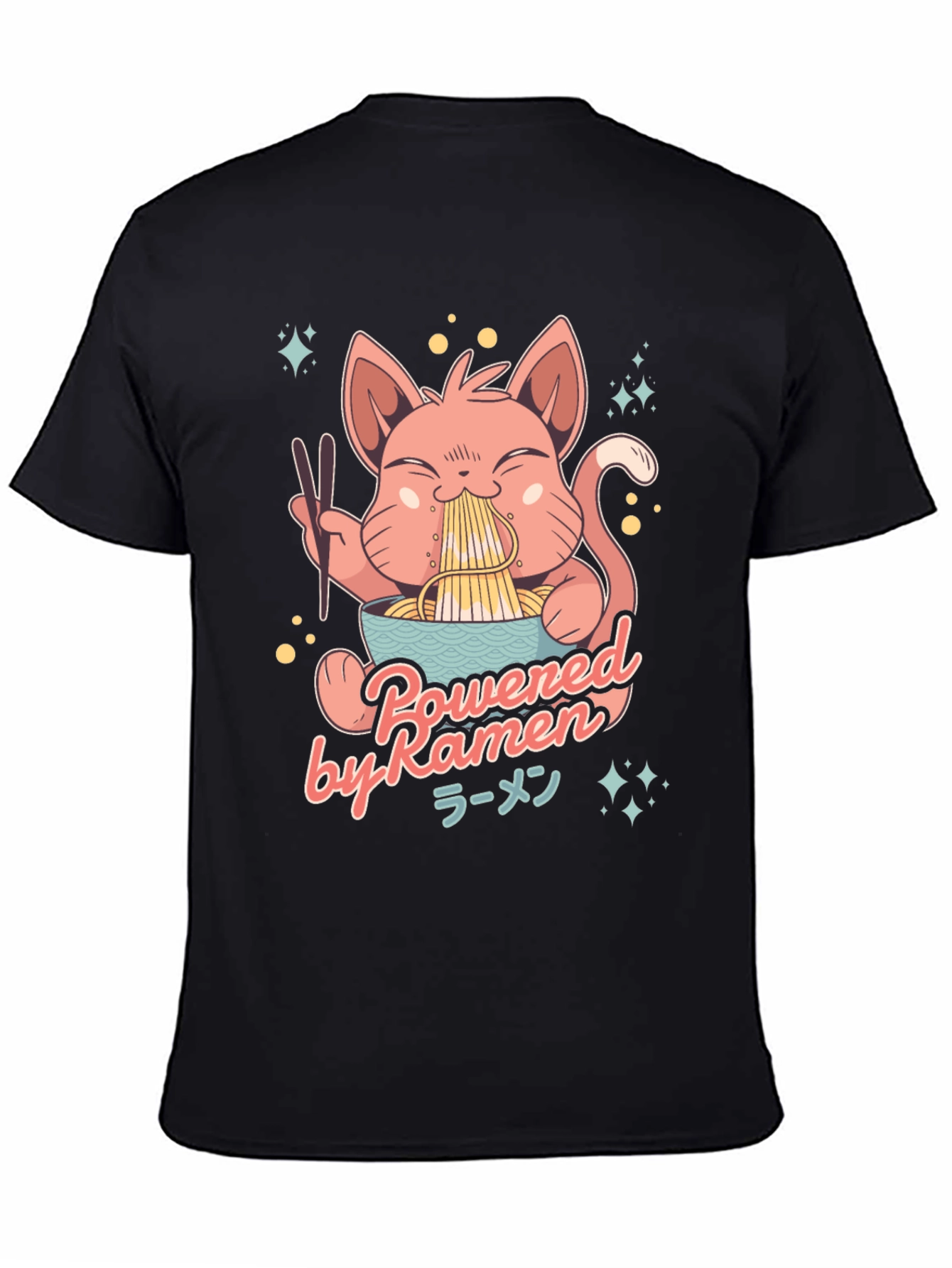Ramen Cat Graphic T-Shirt
