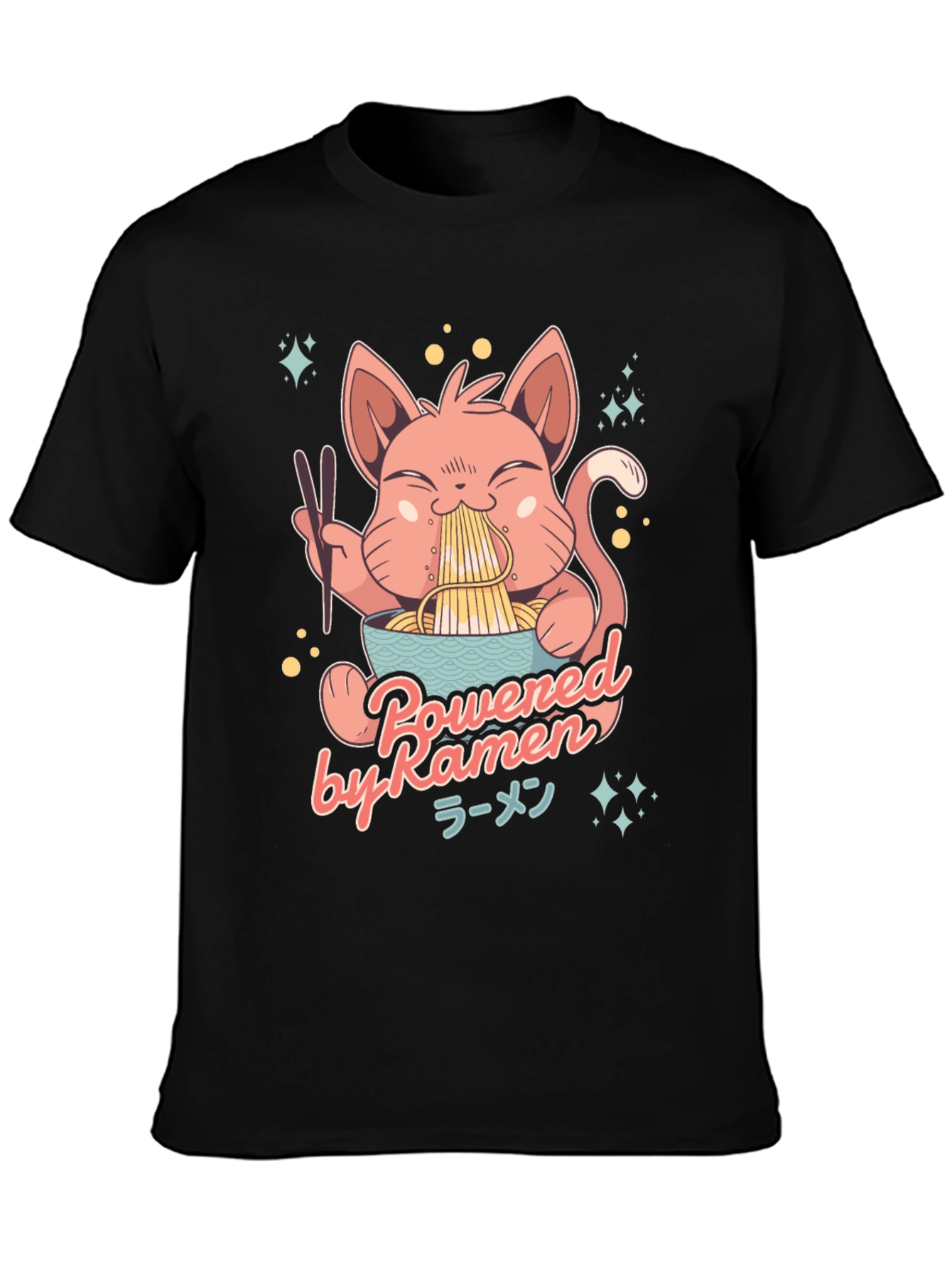 Ramen Cat Graphic T-Shirt