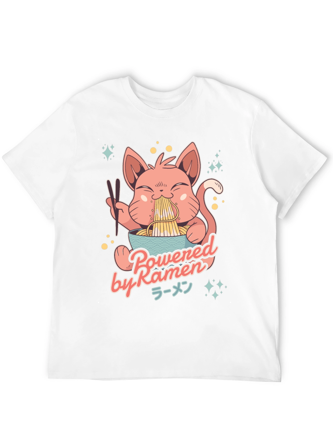 Ramen Cat Graphic T-Shirt