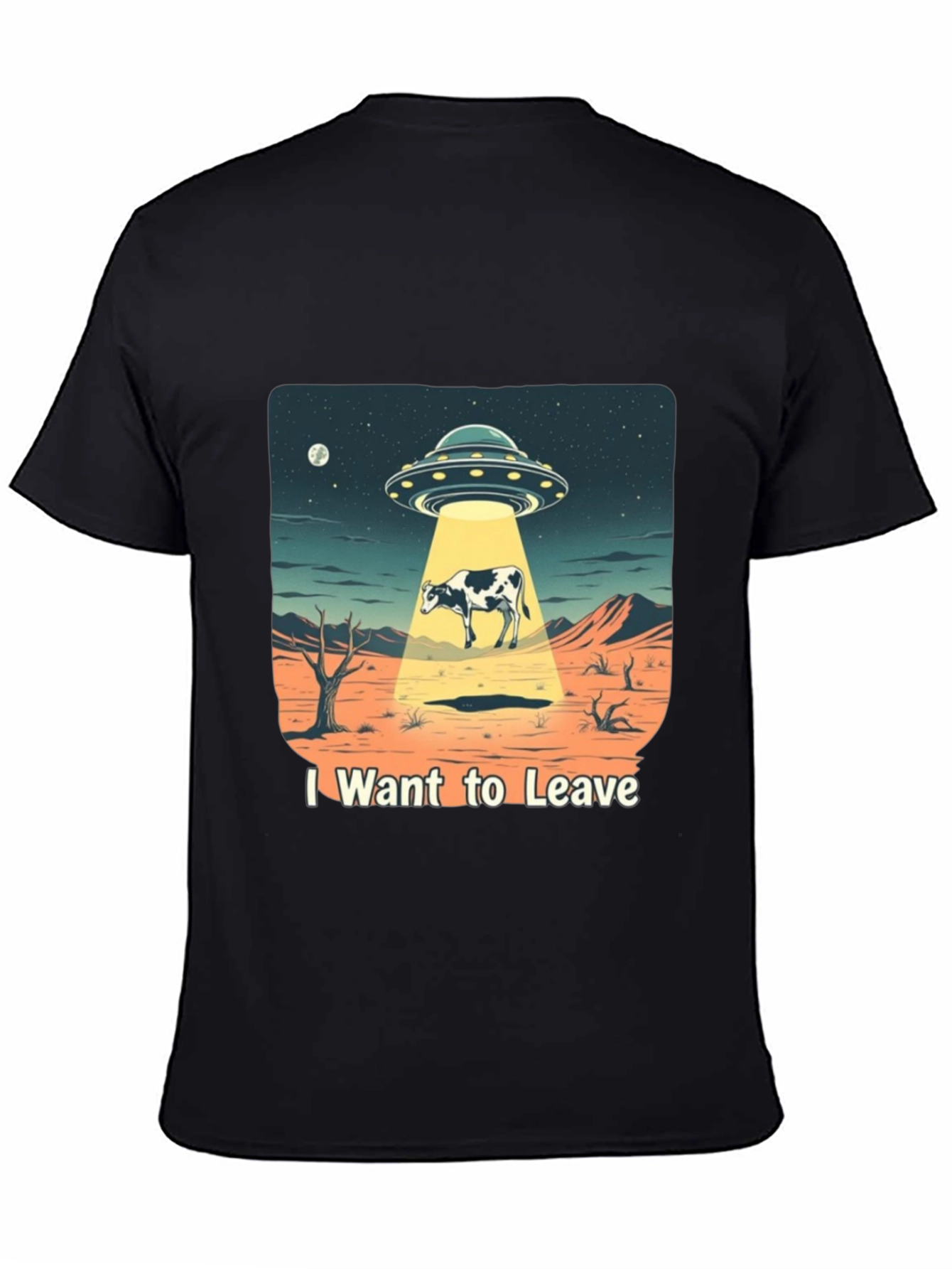 I Want to Leave Alien Cow T-Shirt