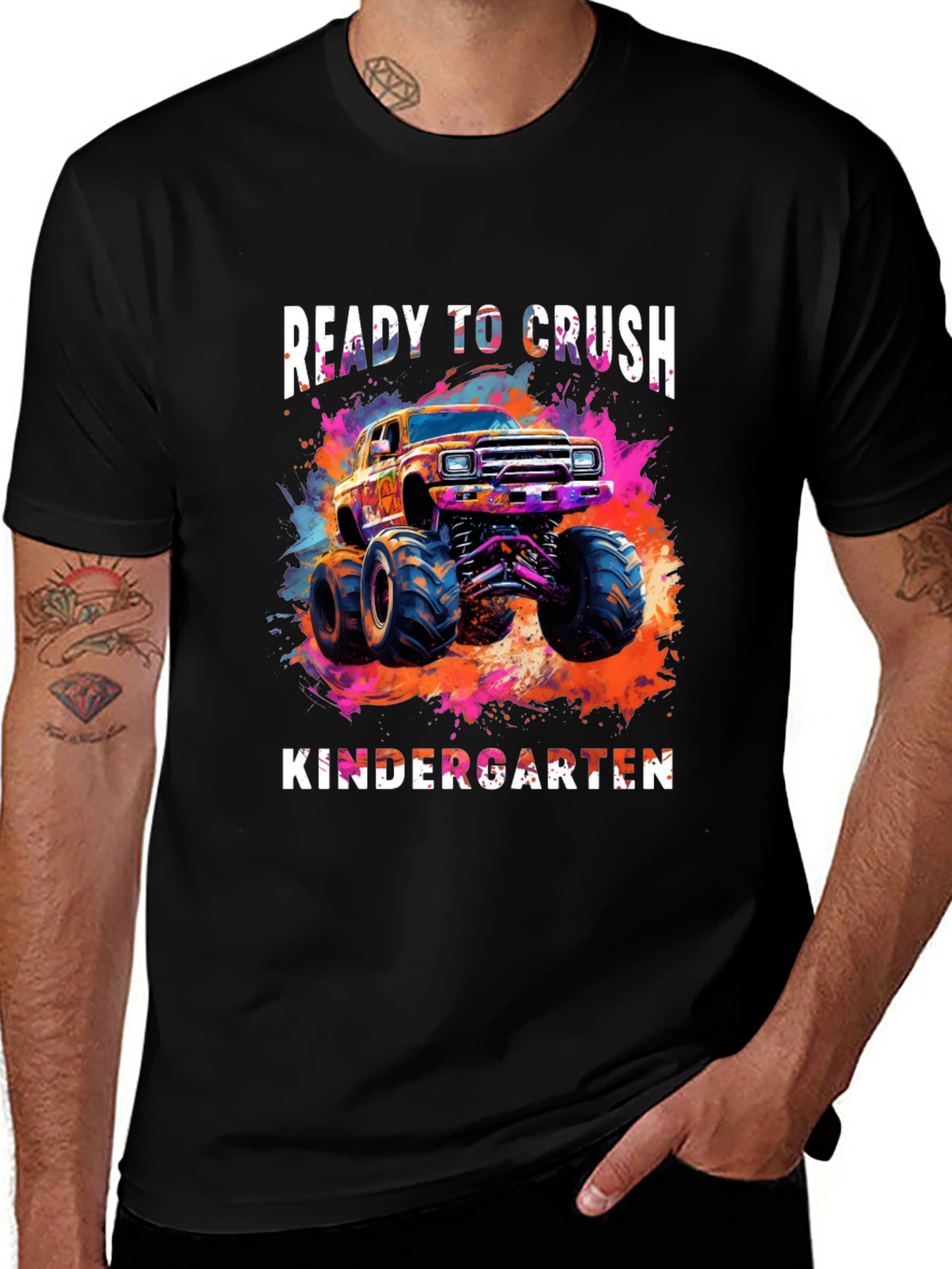 Ready to Crush Kindergarten Monster Truck Tee