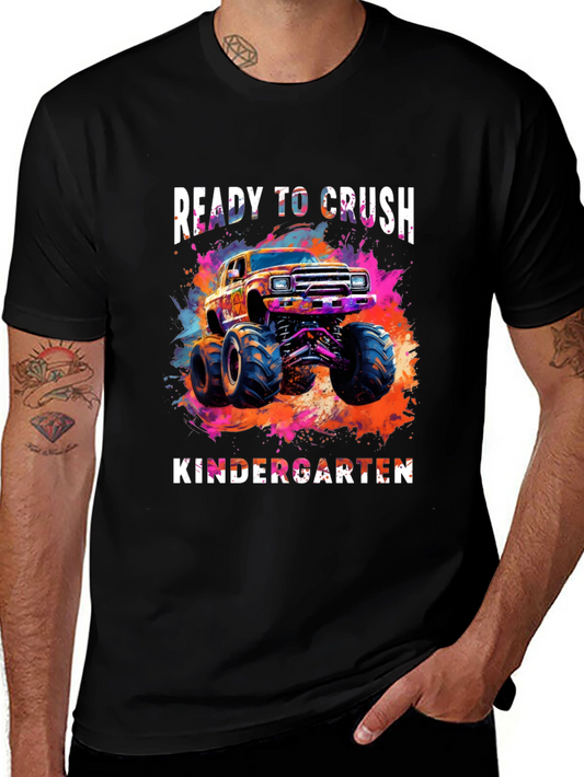 Ready to Crush Kindergarten Monster Truck Tee