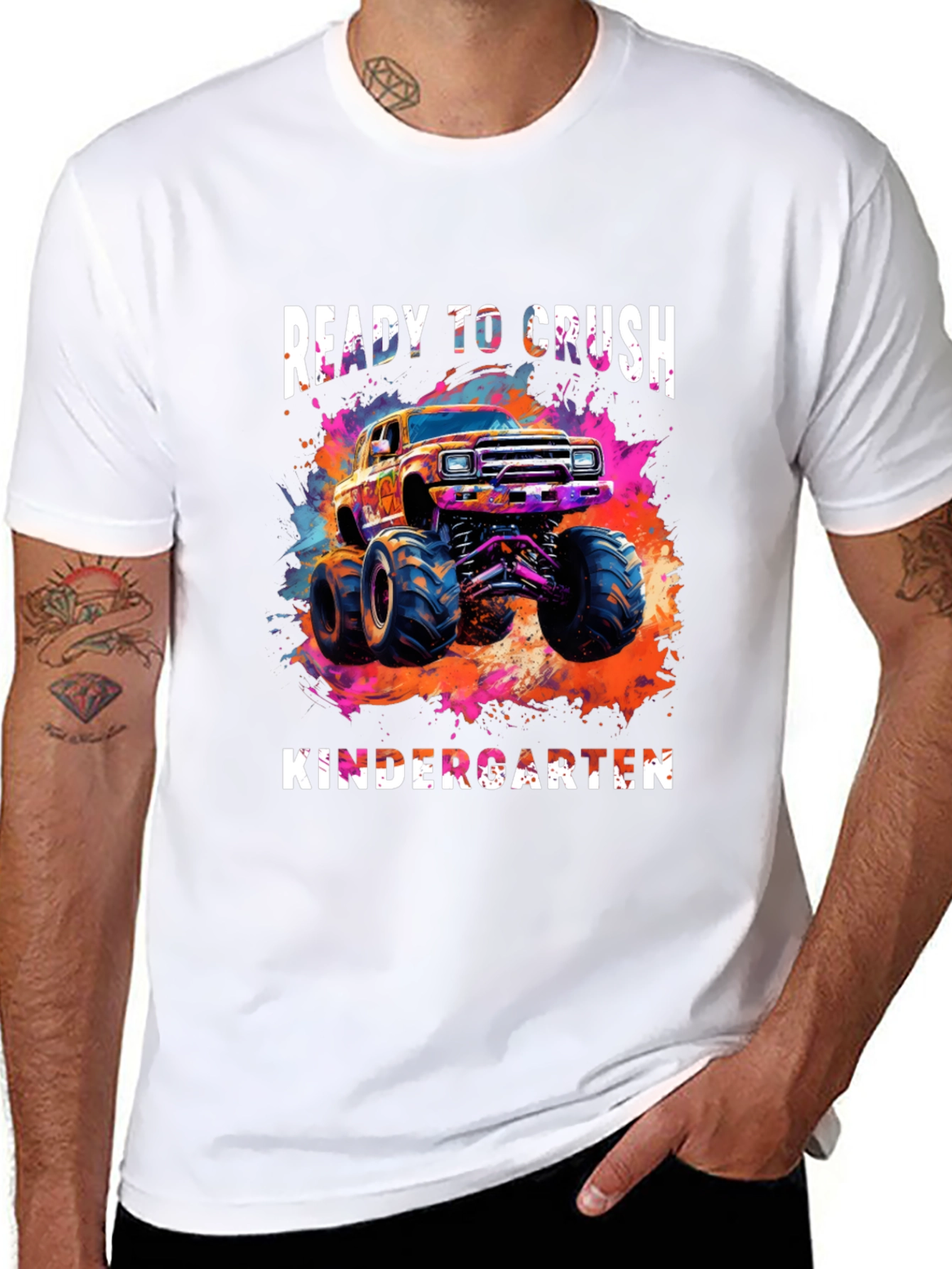 Ready to Crush Kindergarten Monster Truck Tee