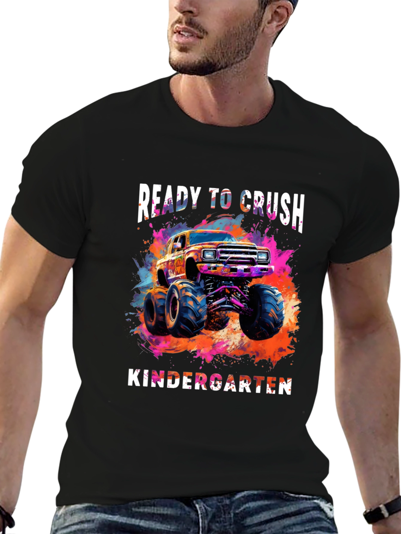 Ready to Crush Kindergarten Monster Truck Tee