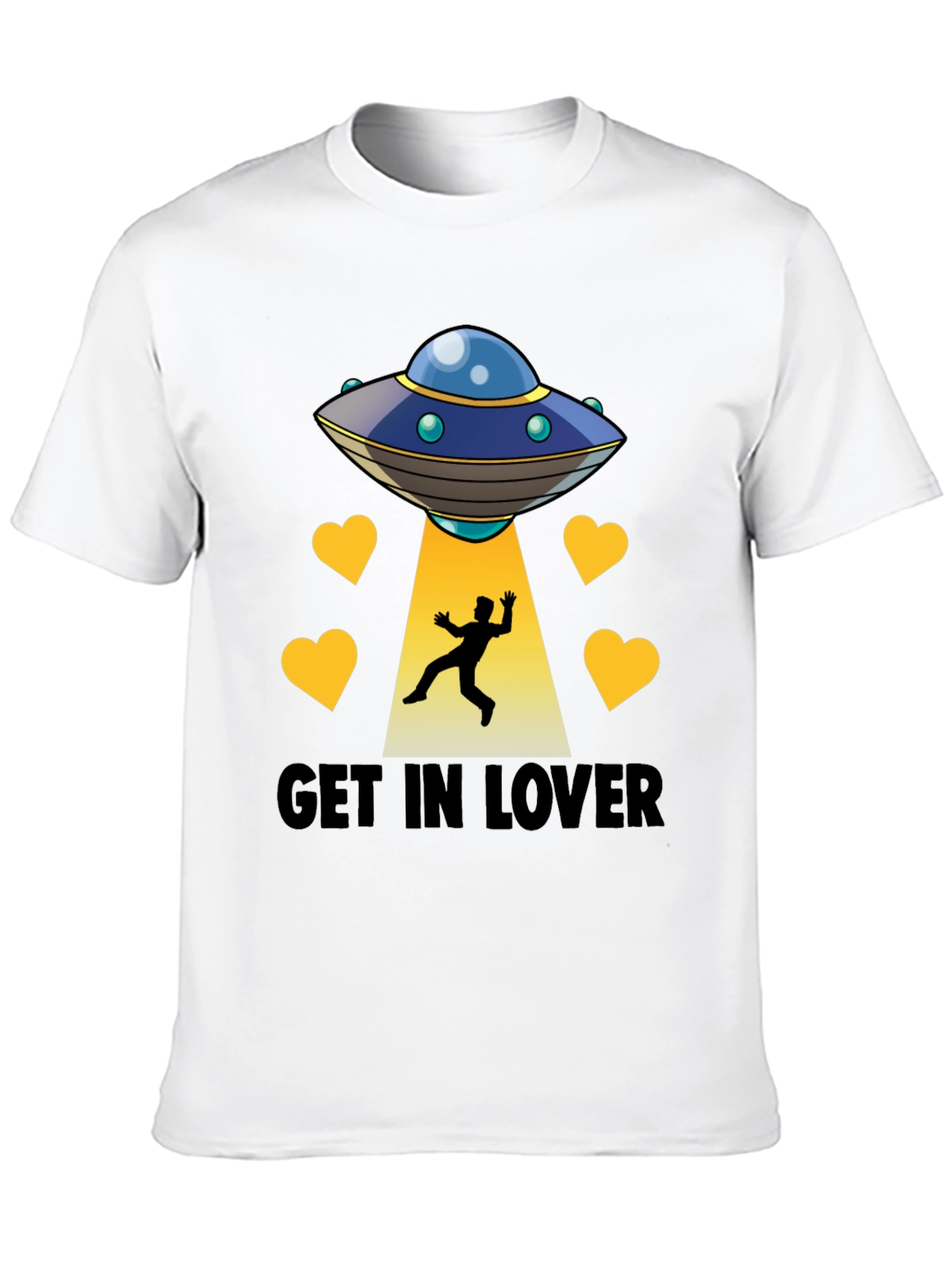 Get In Lover UFO Abduction Graphic Tee
