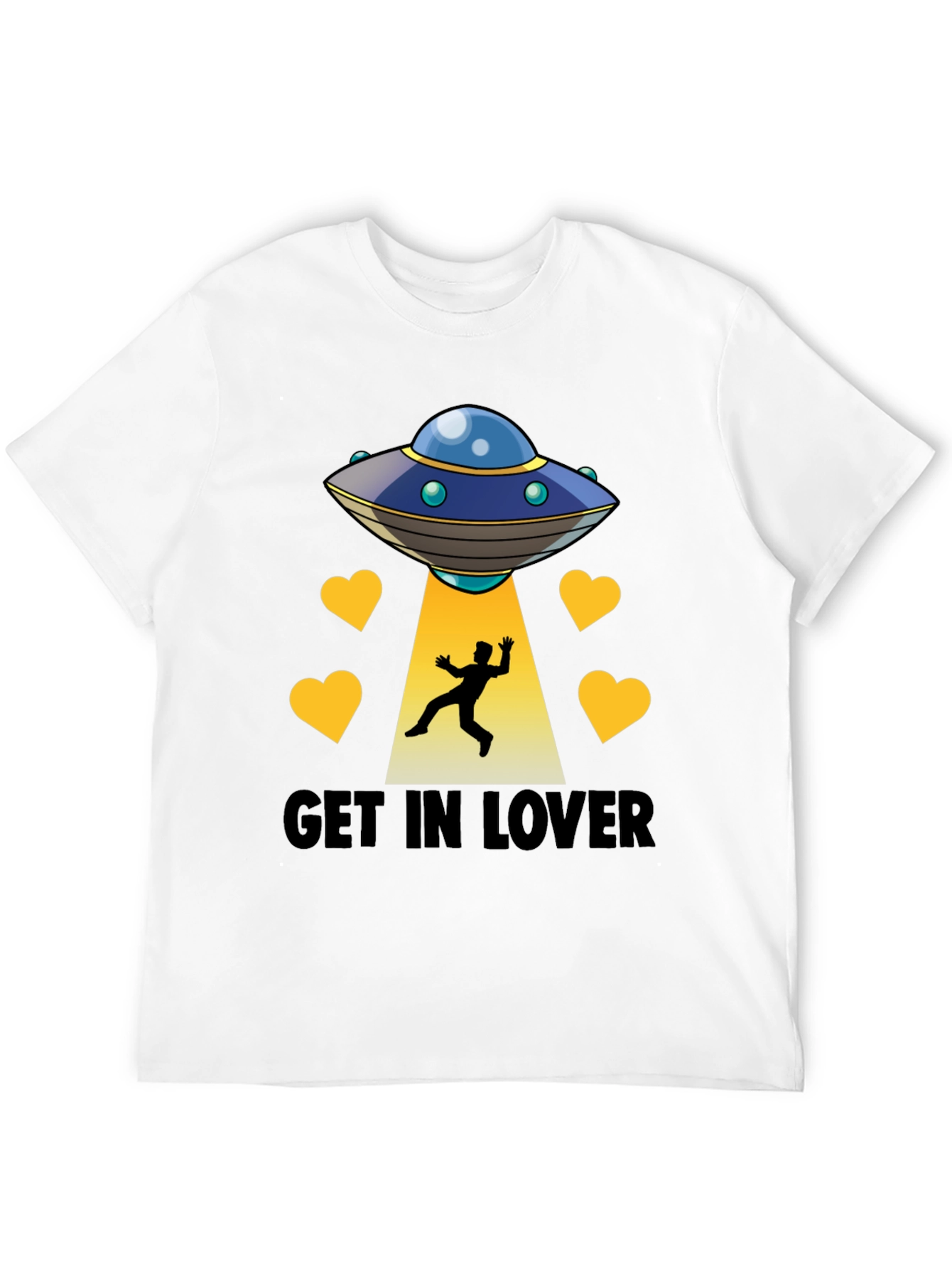 Get In Lover UFO Abduction Graphic Tee