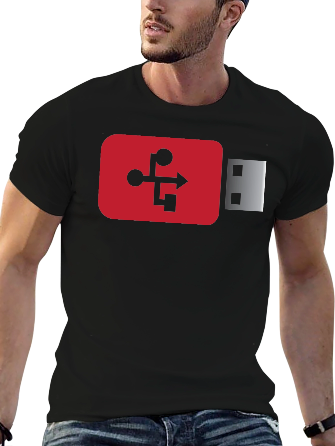 USB Drive Graphic Tee - Geek Chic!