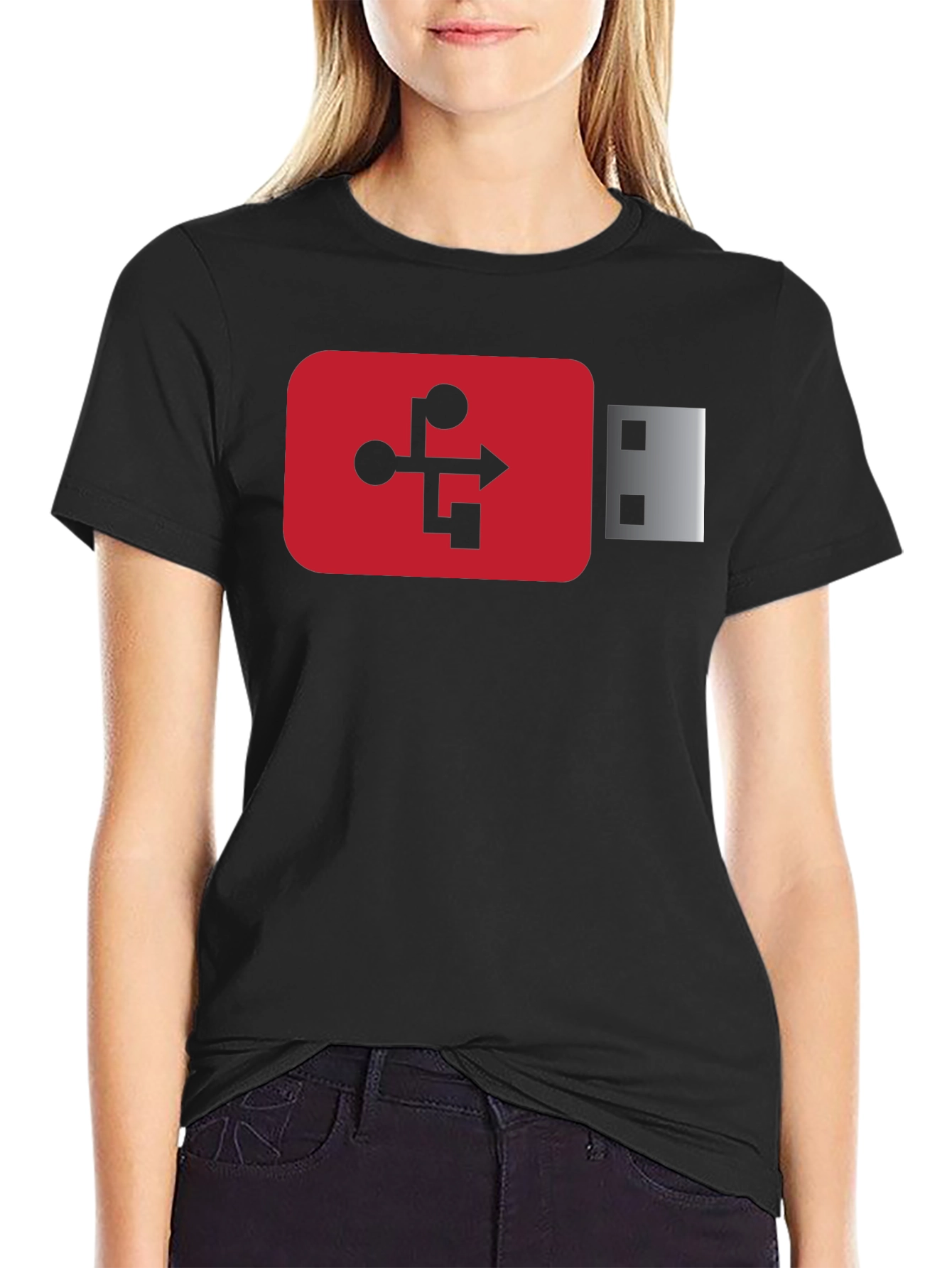 USB Drive Graphic Tee - Geek Chic!