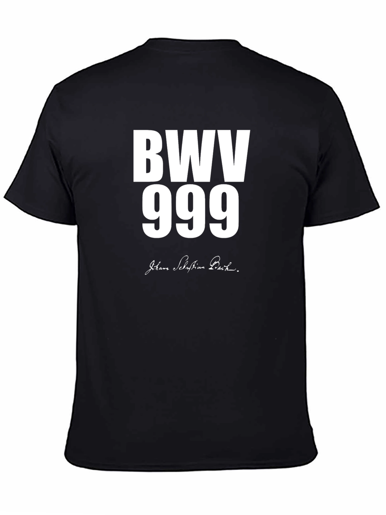 BWV 999 Johann Sebastian Bach Black T-Shirt
