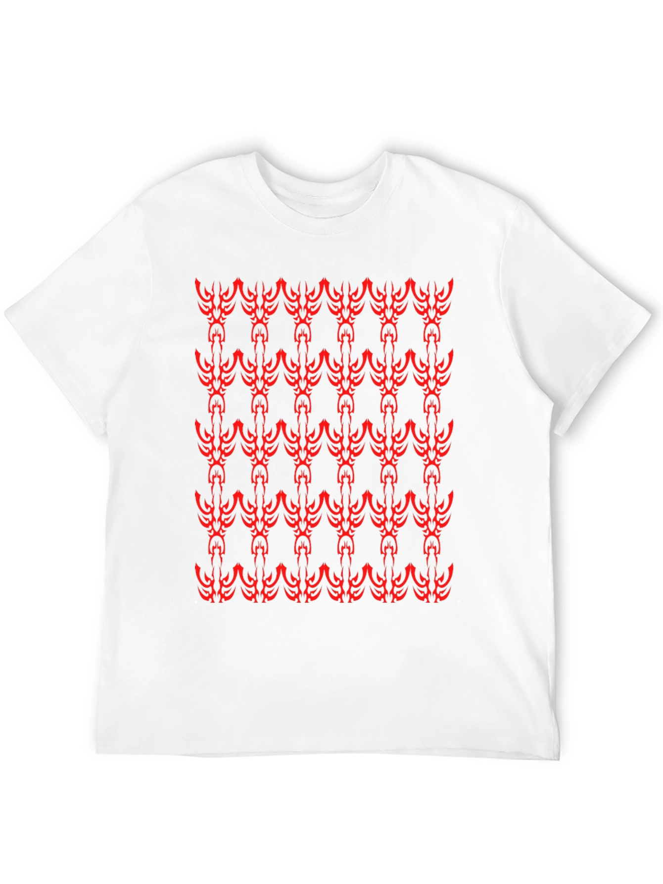 Bold Pattern Black T-Shirt