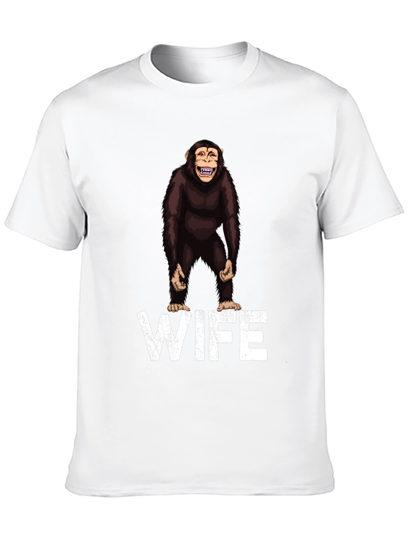 Chimpanzee Wife T-Shirt Funny Primate Tee