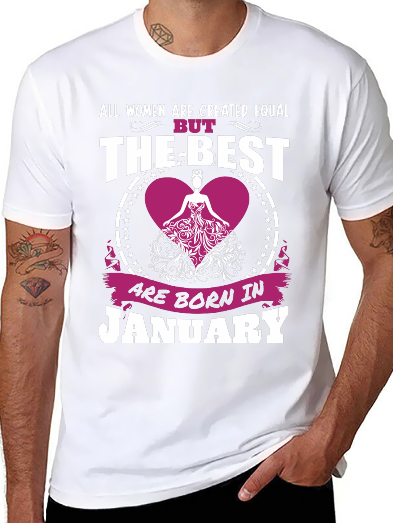 Women Born in January Graphic T-Shirt