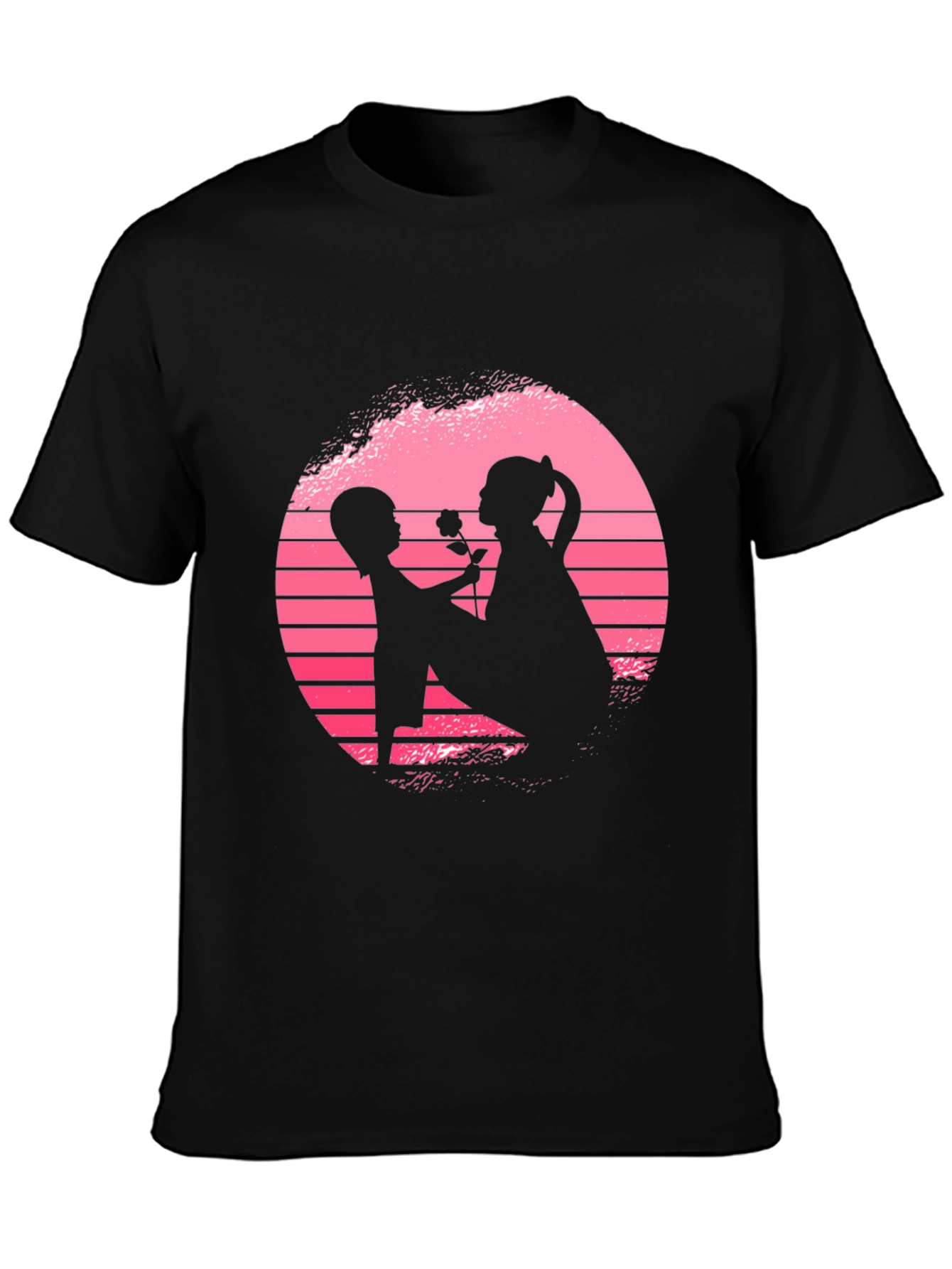 Romantic Silhouette Graphic T-Shirt