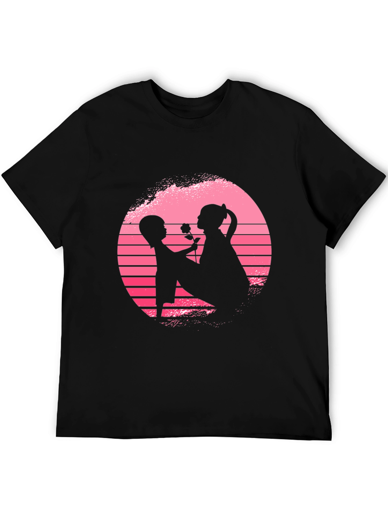 Romantic Silhouette Graphic T-Shirt
