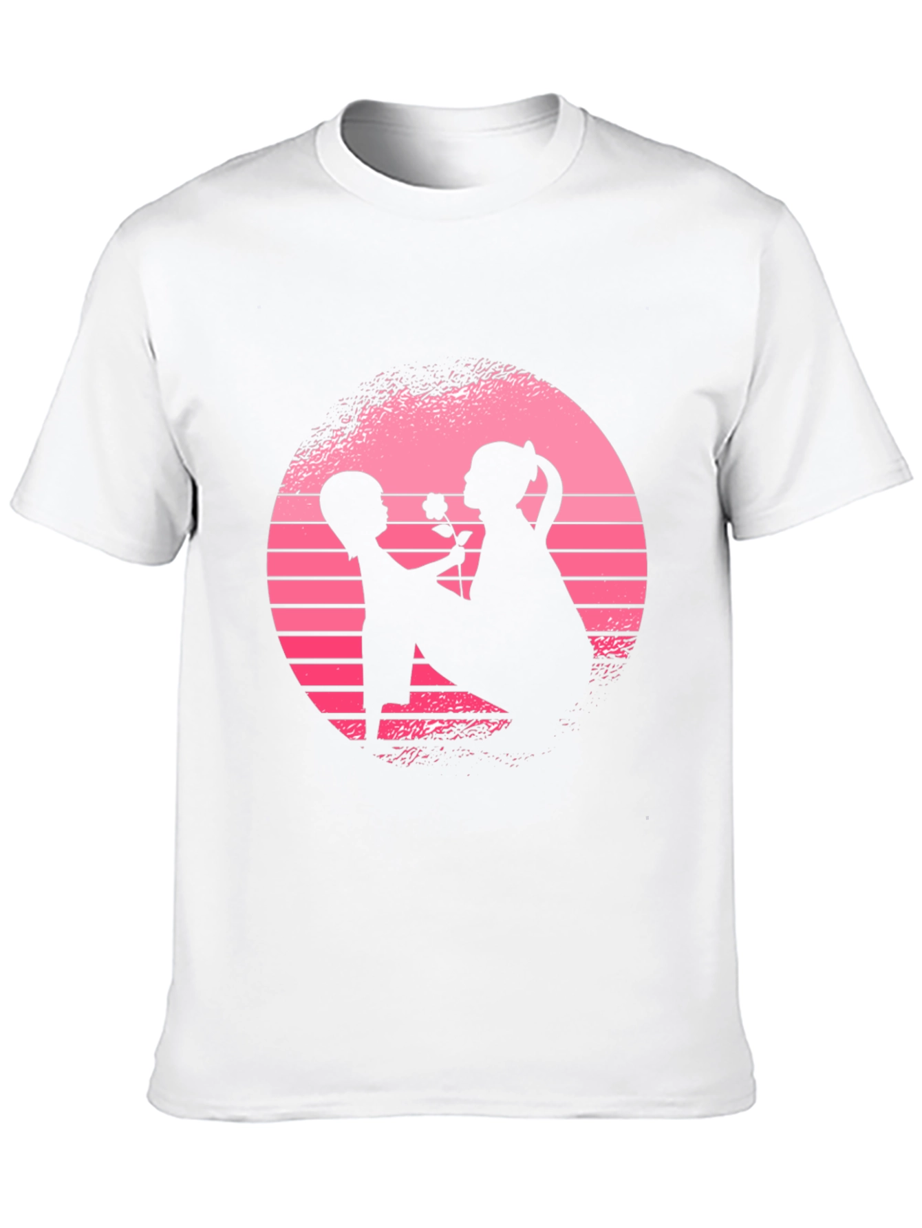 Romantic Silhouette Graphic T-Shirt