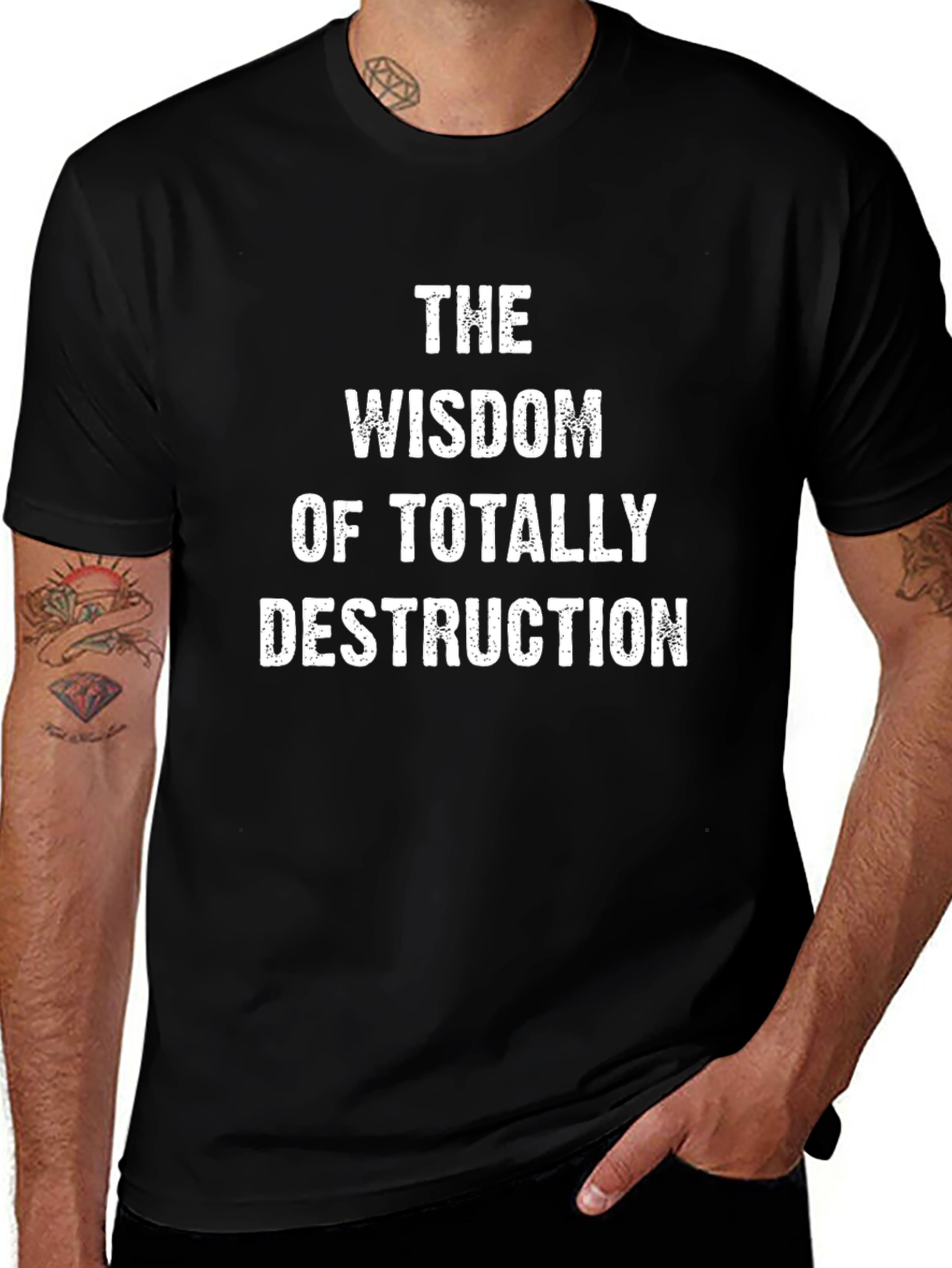 The Wisdom of Totally Destruction Black T-Shirt