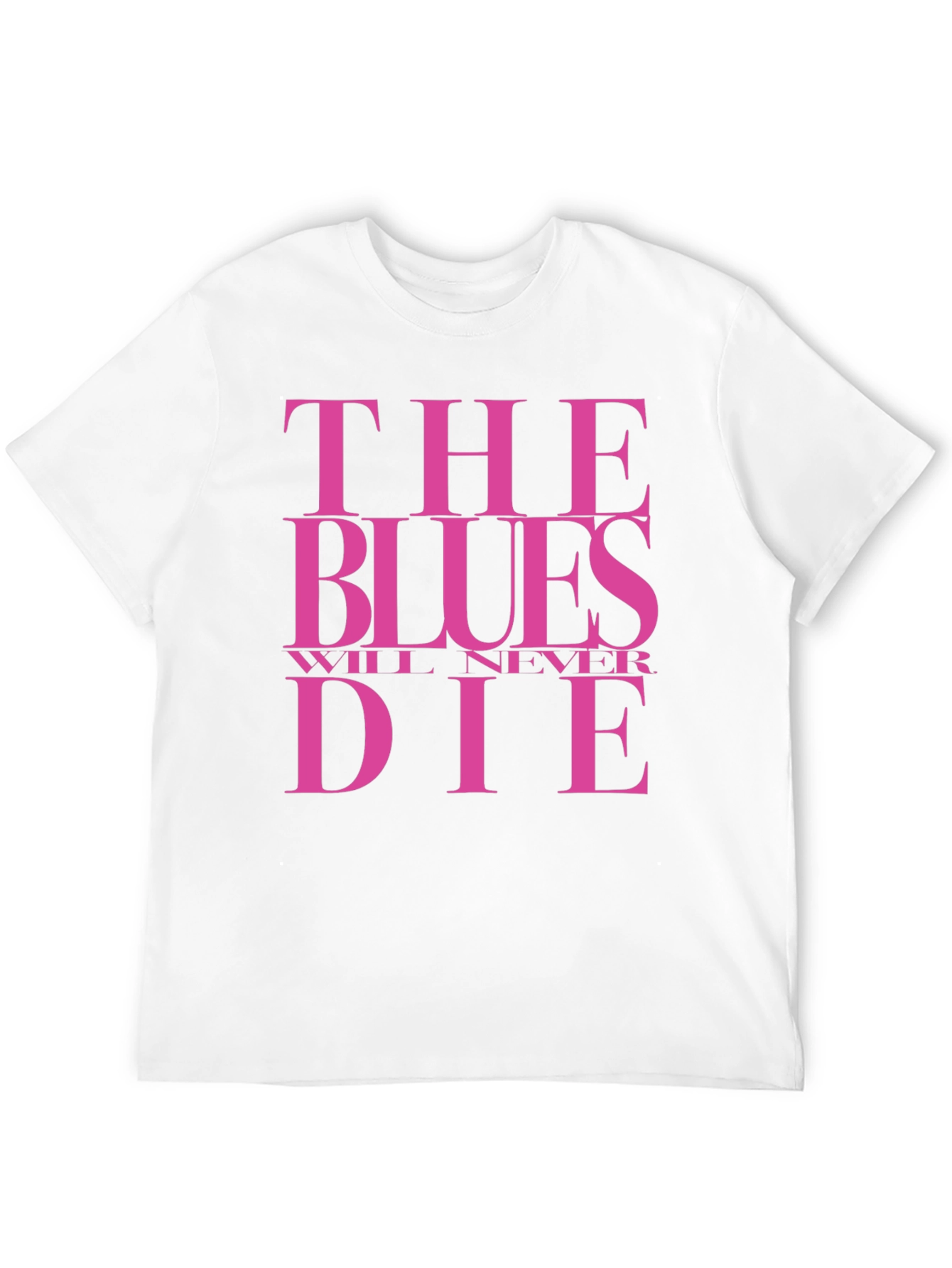 The Blues Will Never Die Graphic Tee - Black