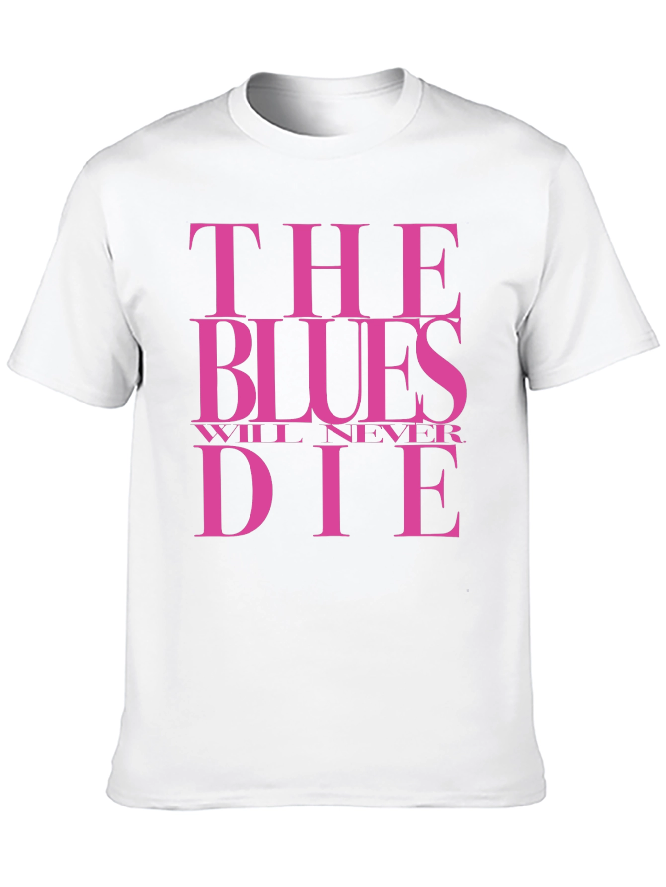 The Blues Will Never Die Graphic Tee - Black