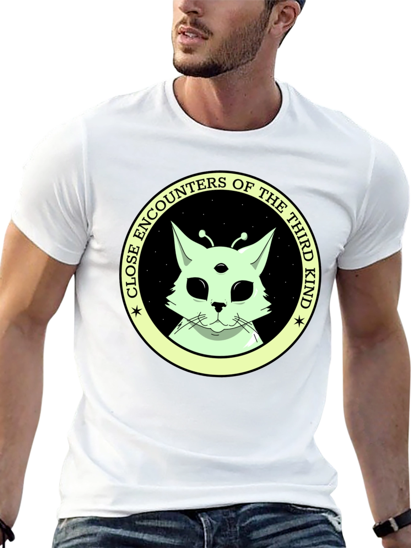 Alien Cat T-Shirt: Close Encounters of the Third Kind