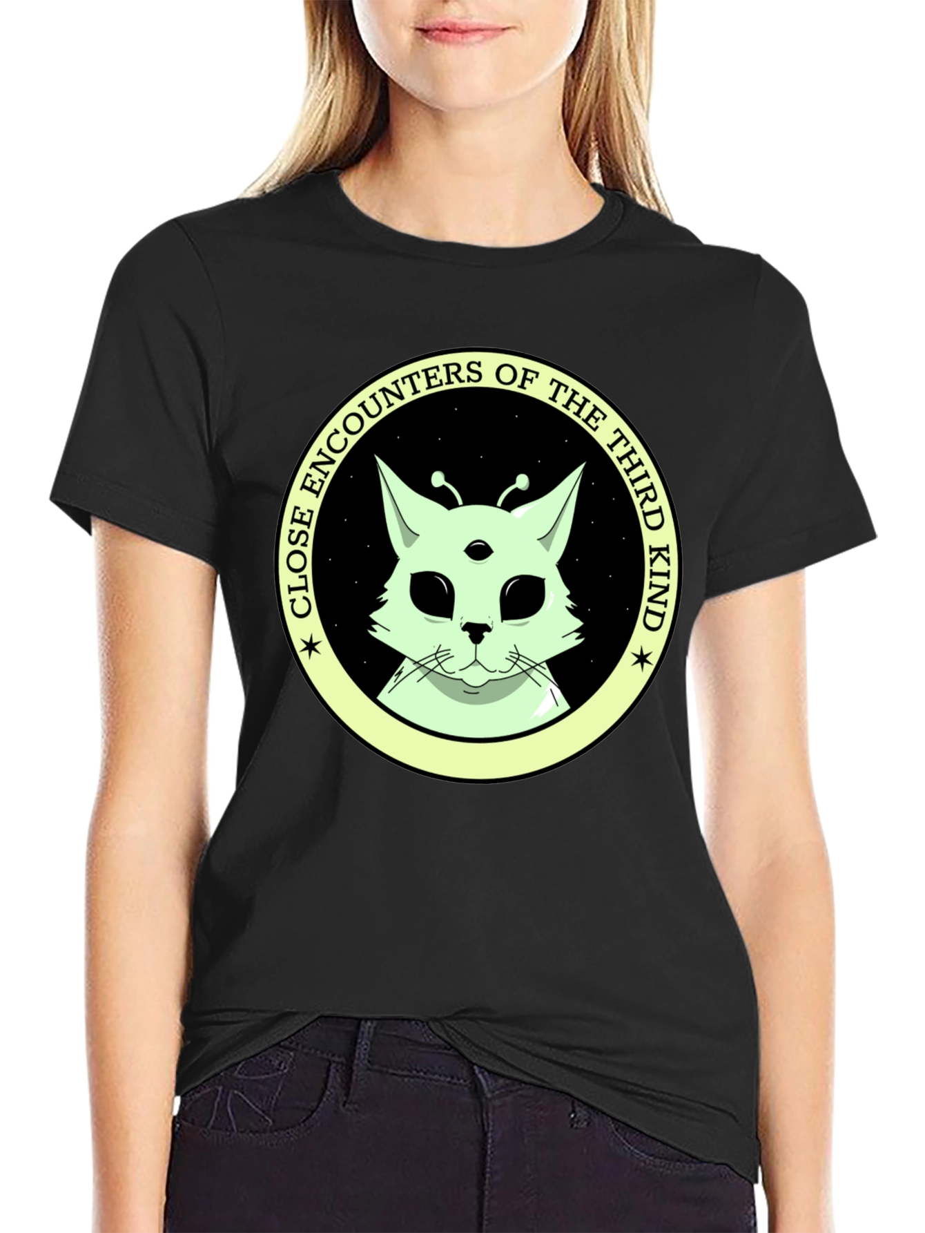Alien Cat T-Shirt: Close Encounters of the Third Kind