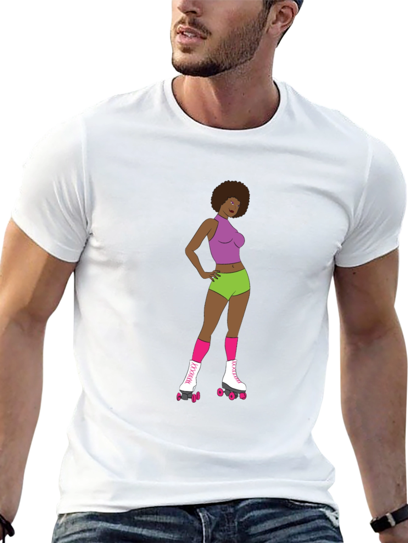 Retro Roller Girl T-Shirt
