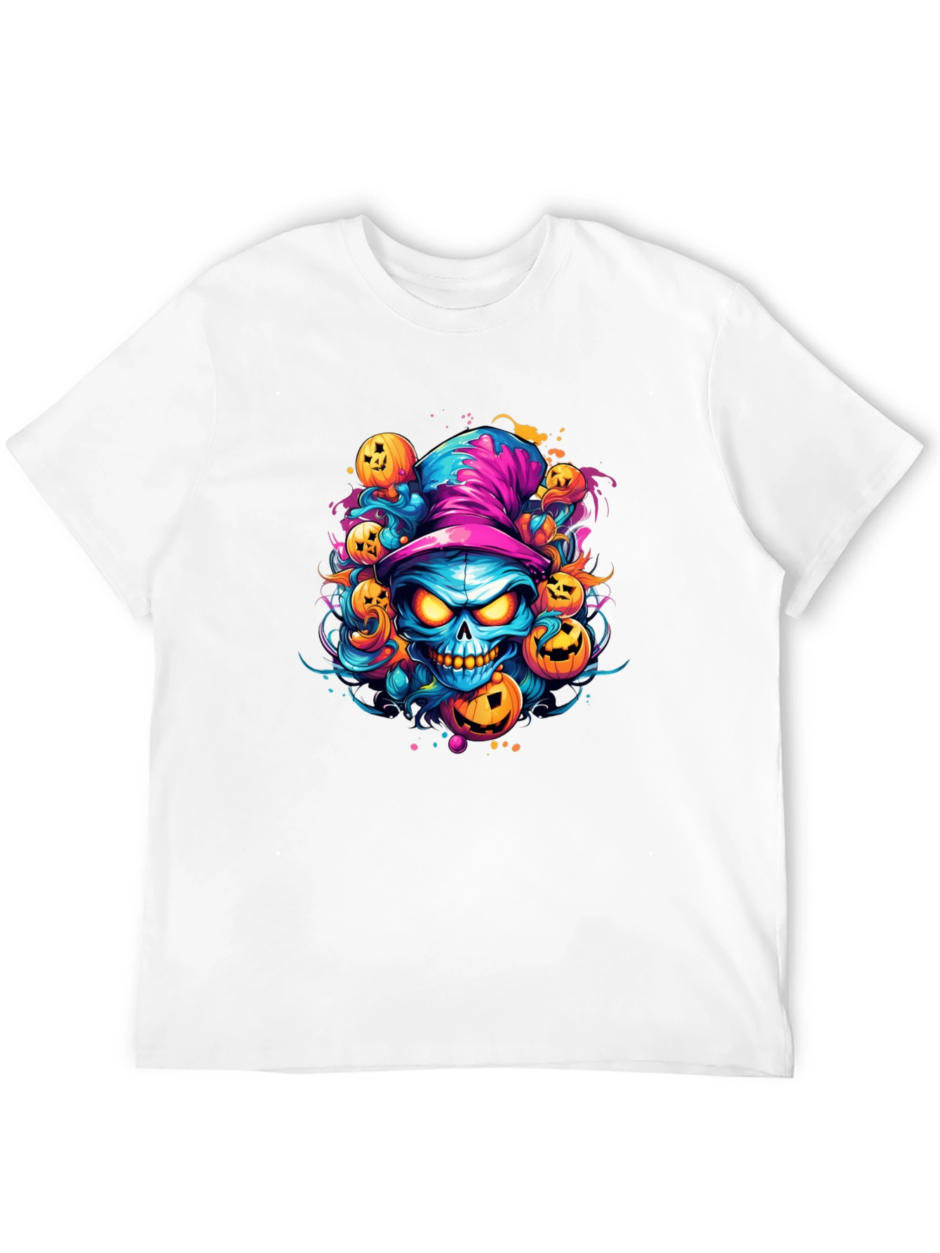 Halloween Skull & Pumpkin T-Shirt
