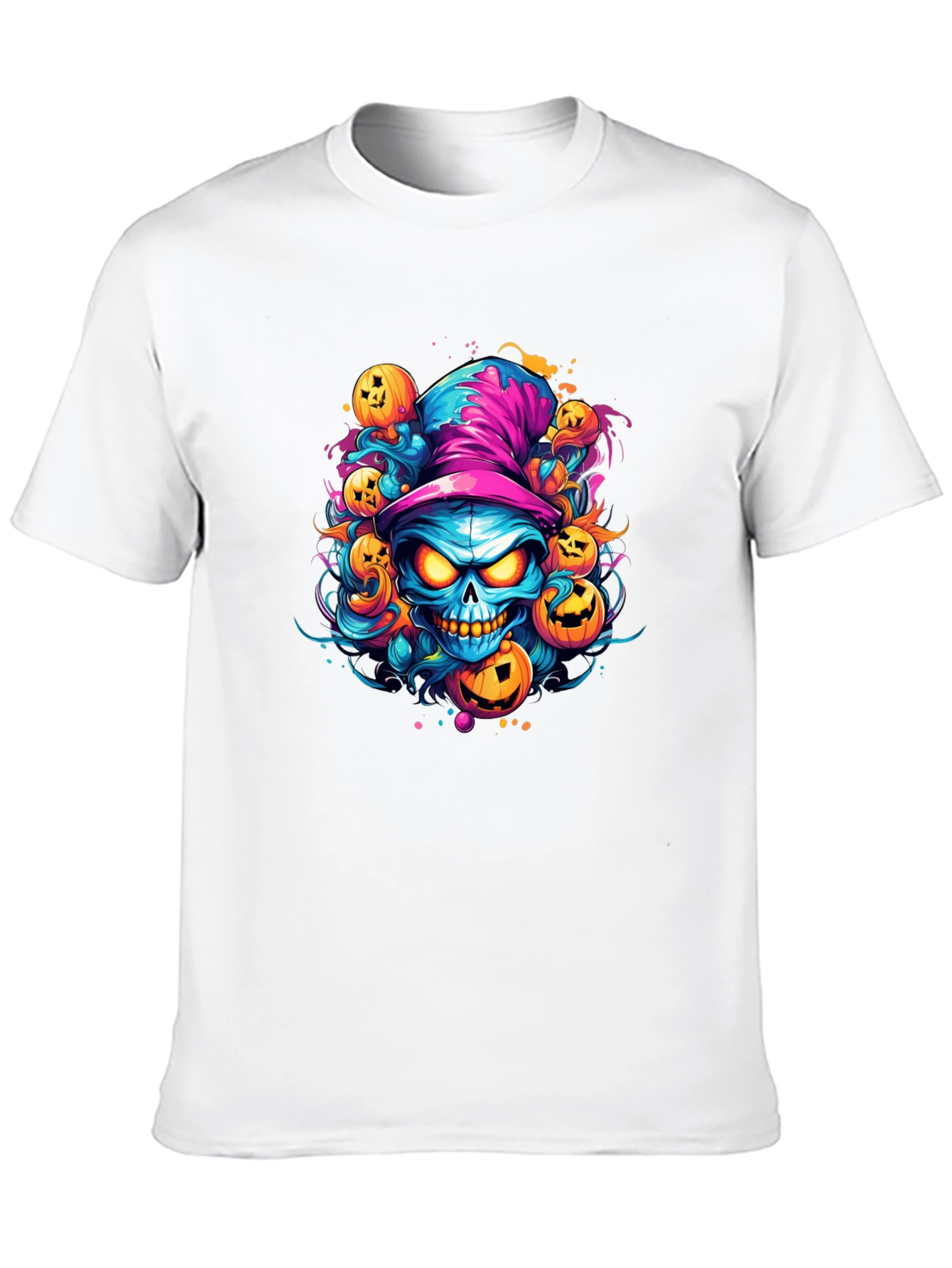 Halloween Skull & Pumpkin T-Shirt