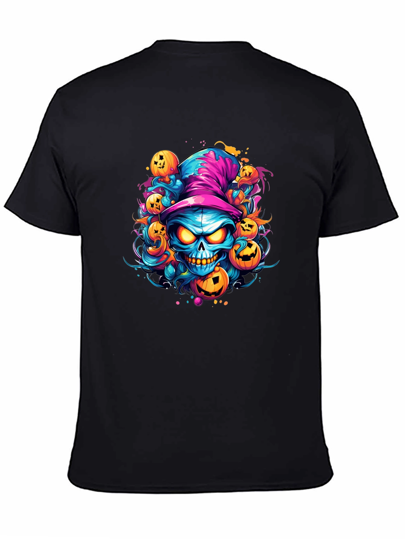 Halloween Skull & Pumpkin T-Shirt