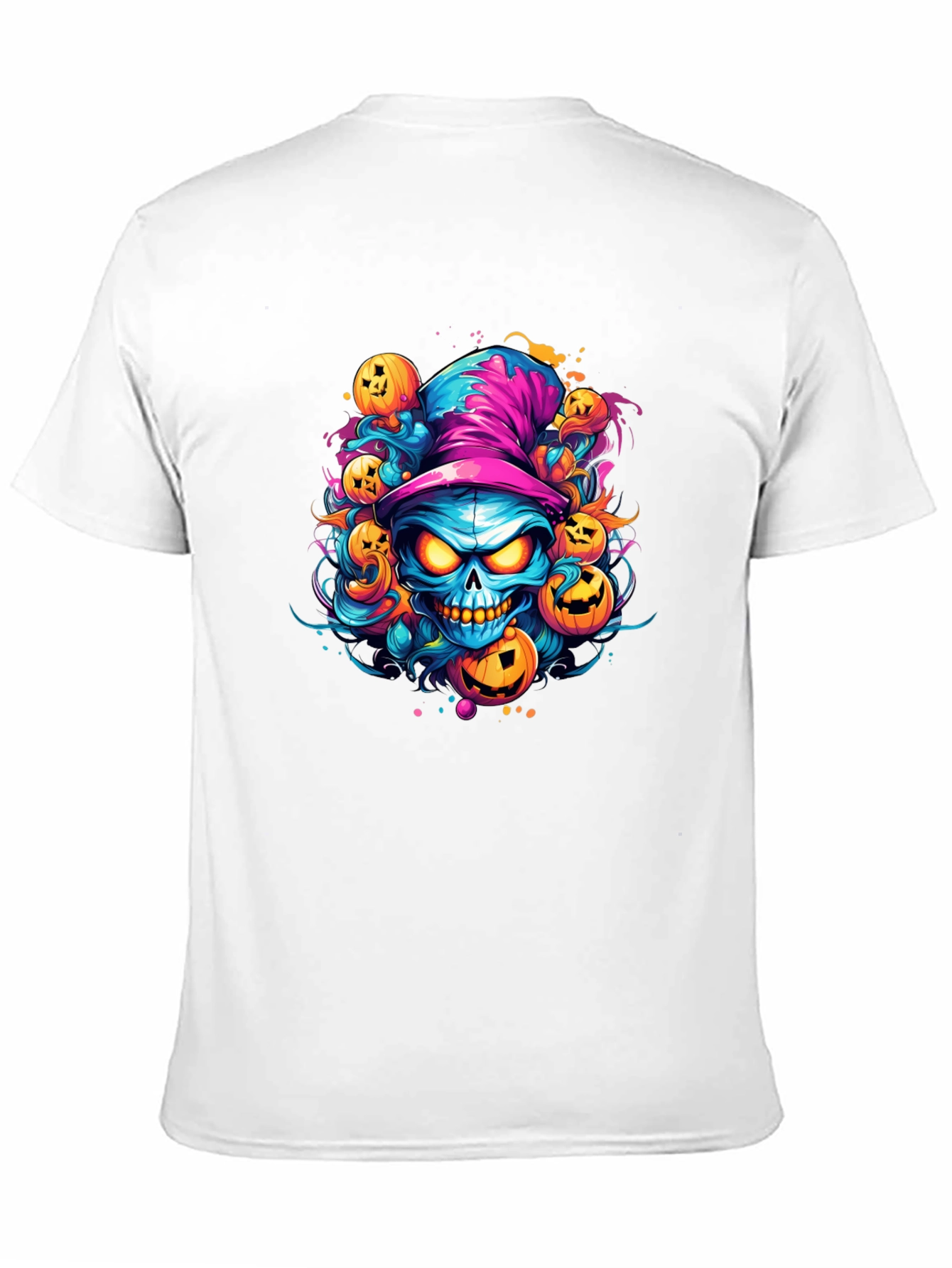 Halloween Skull & Pumpkin T-Shirt