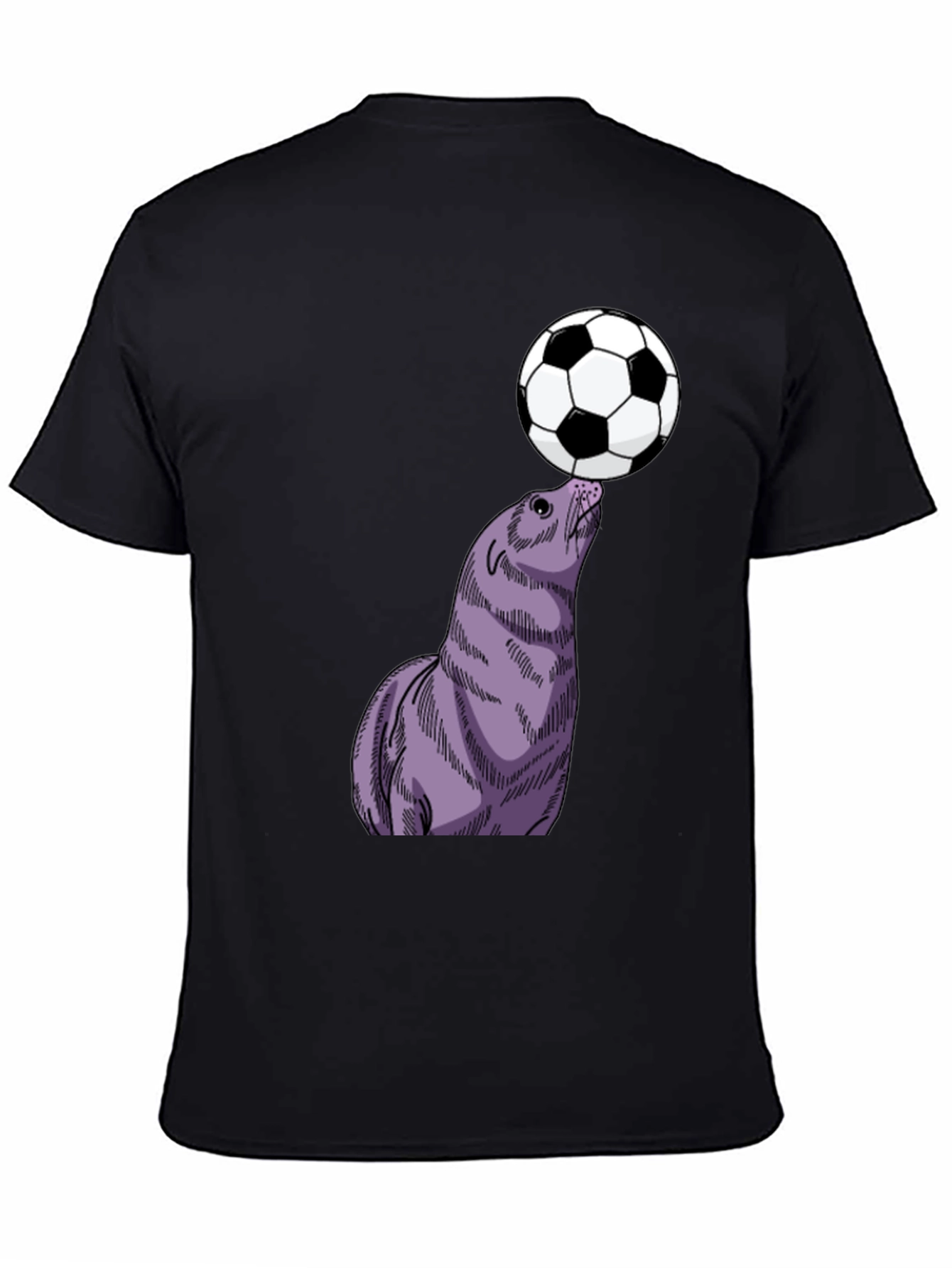 Seal Balancing Soccer Ball T-Shirt