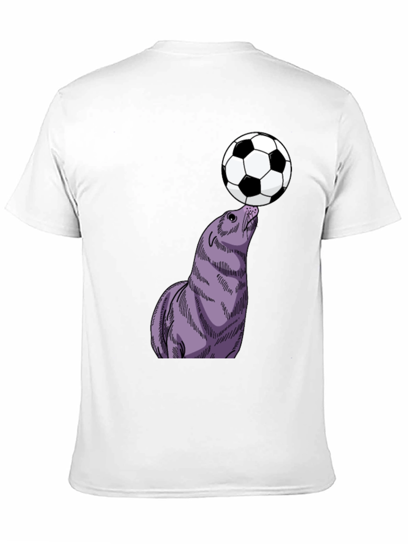 Seal Balancing Soccer Ball T-Shirt