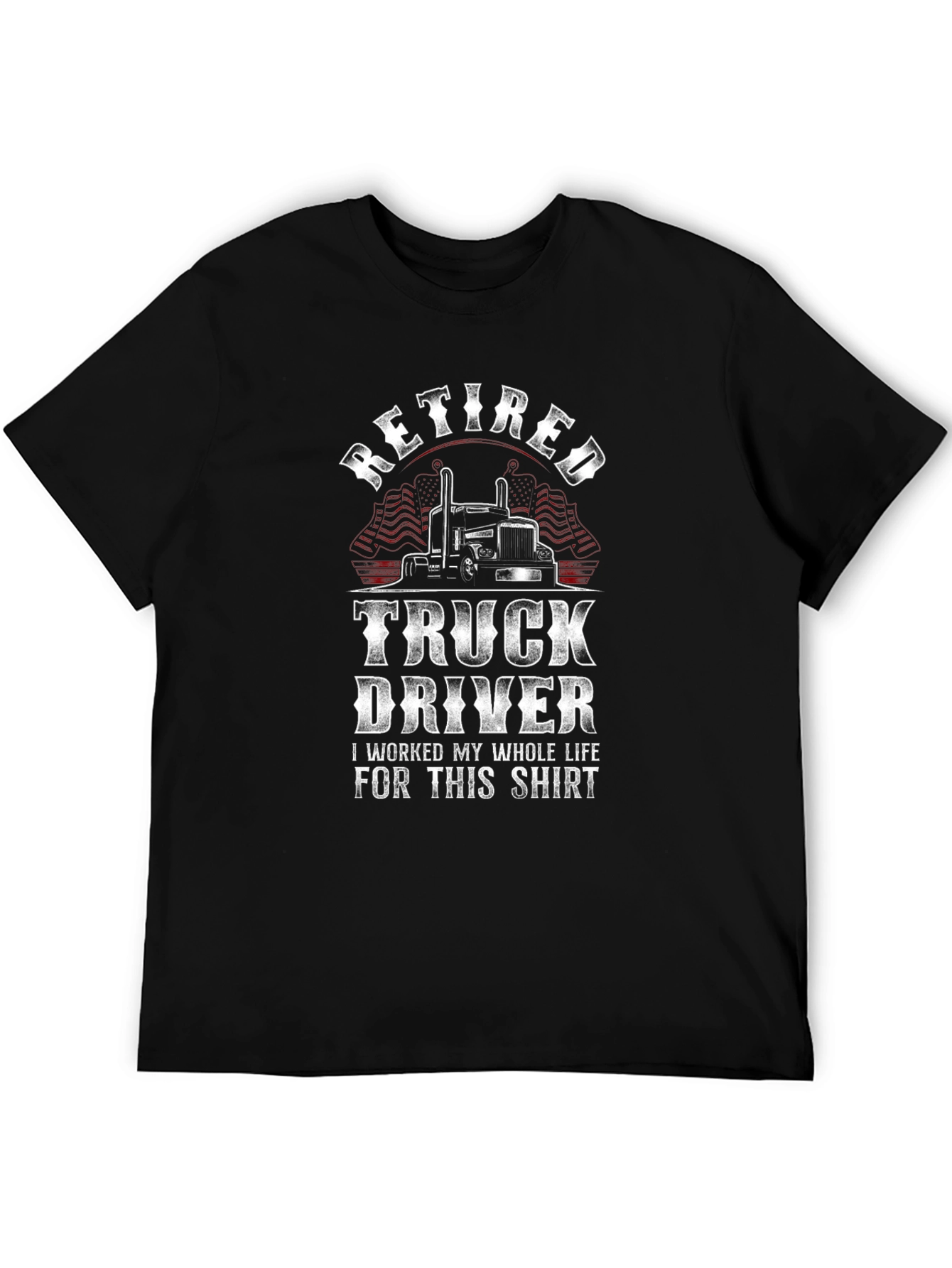 Retired Truck Driver Novelty Graphic T-Shirt