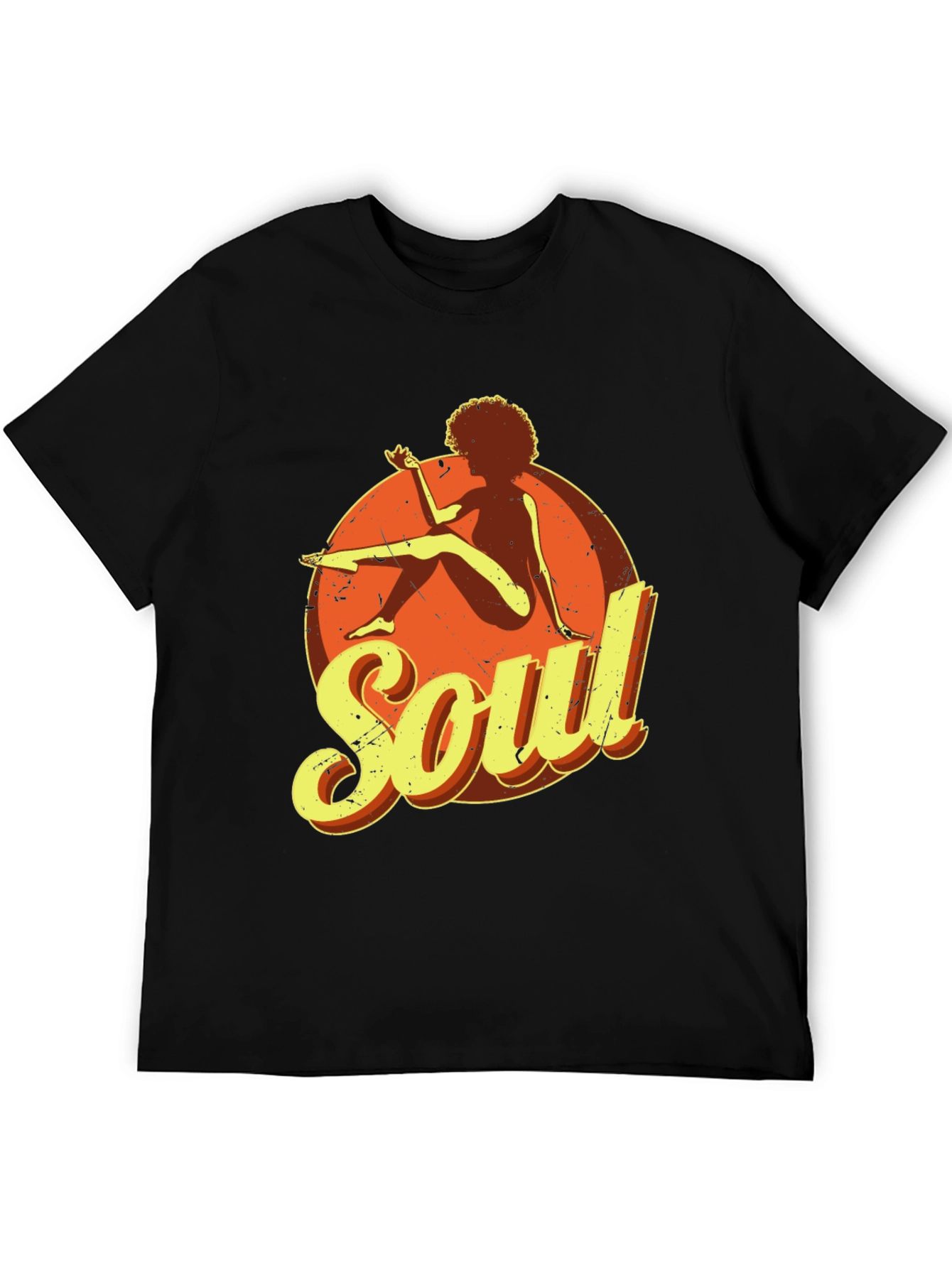 Soul Graphic T-Shirt - Retro Style Black Tee