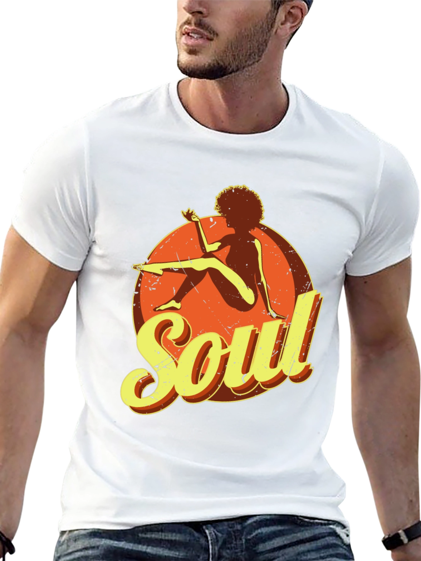 Soul Graphic T-Shirt - Retro Style Black Tee